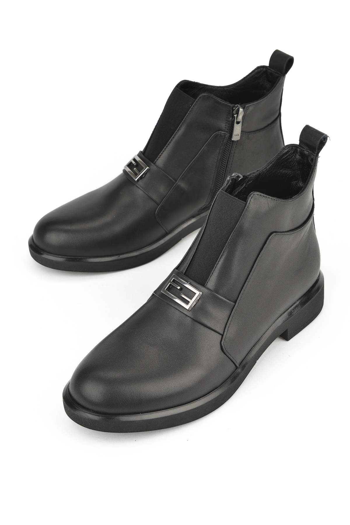 Kadın Hakiki Deri Bot 1531050Z26103457K Siyah - Görsel 6