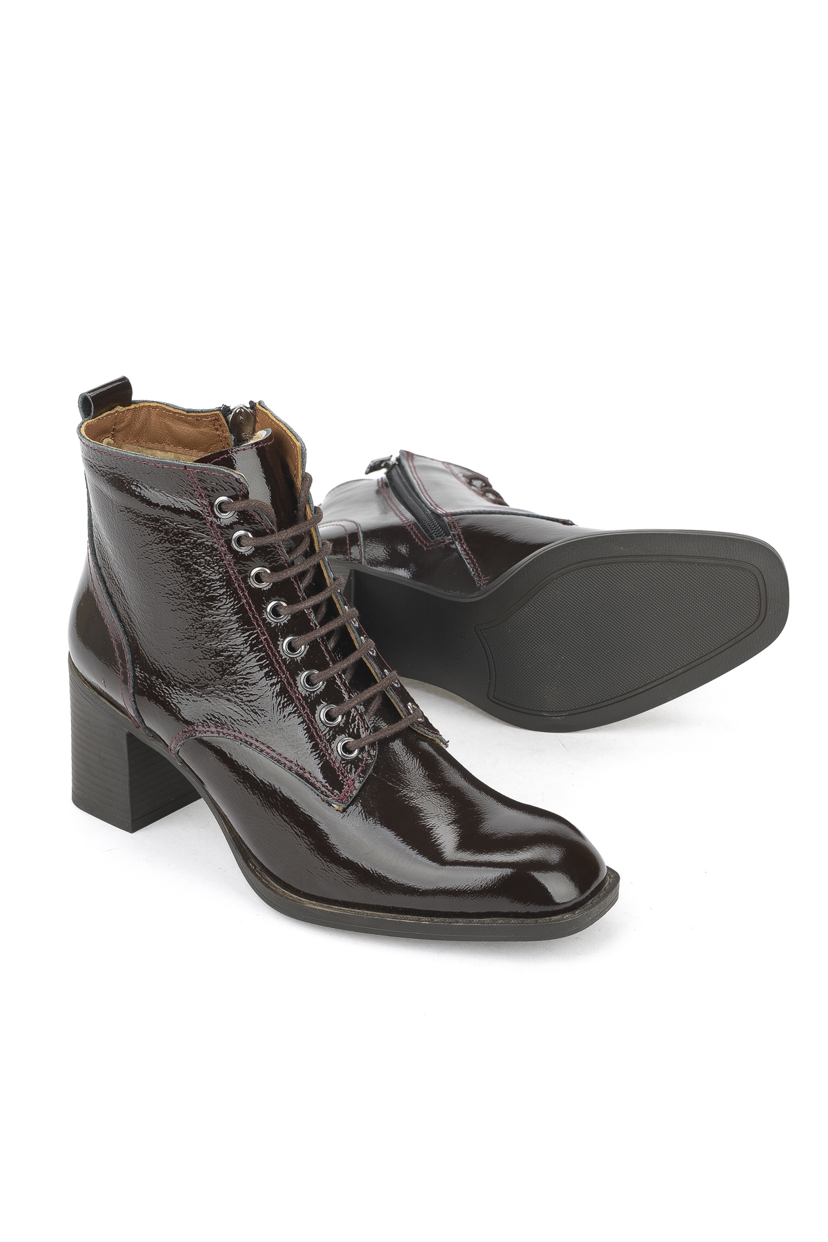 Kadın Hakiki Deri Bot 1531020Z9804 Kahve - Görsel 5