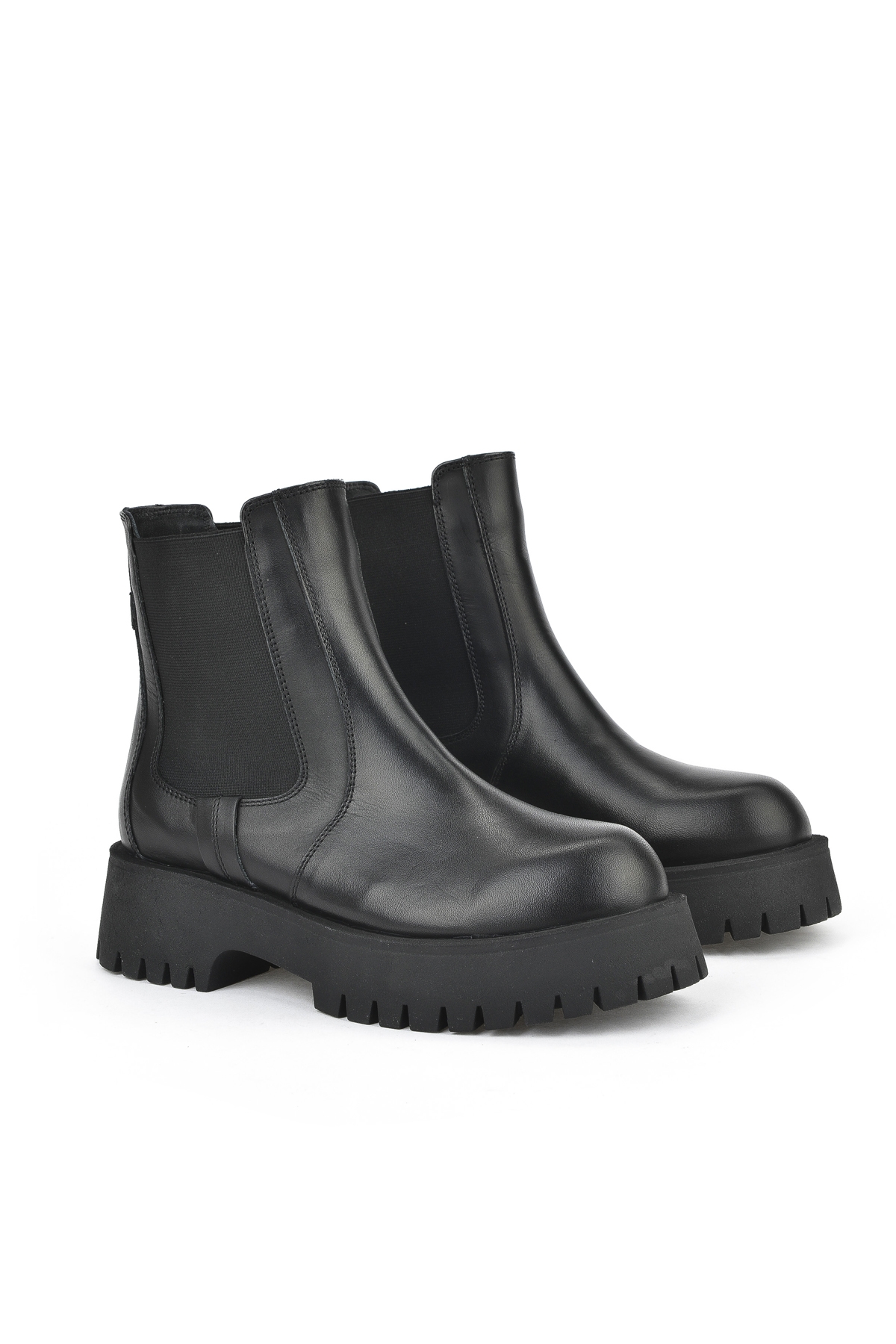 Kadın Hakiki Deri BOT 15319Z66453 Siyah - Görsel 3