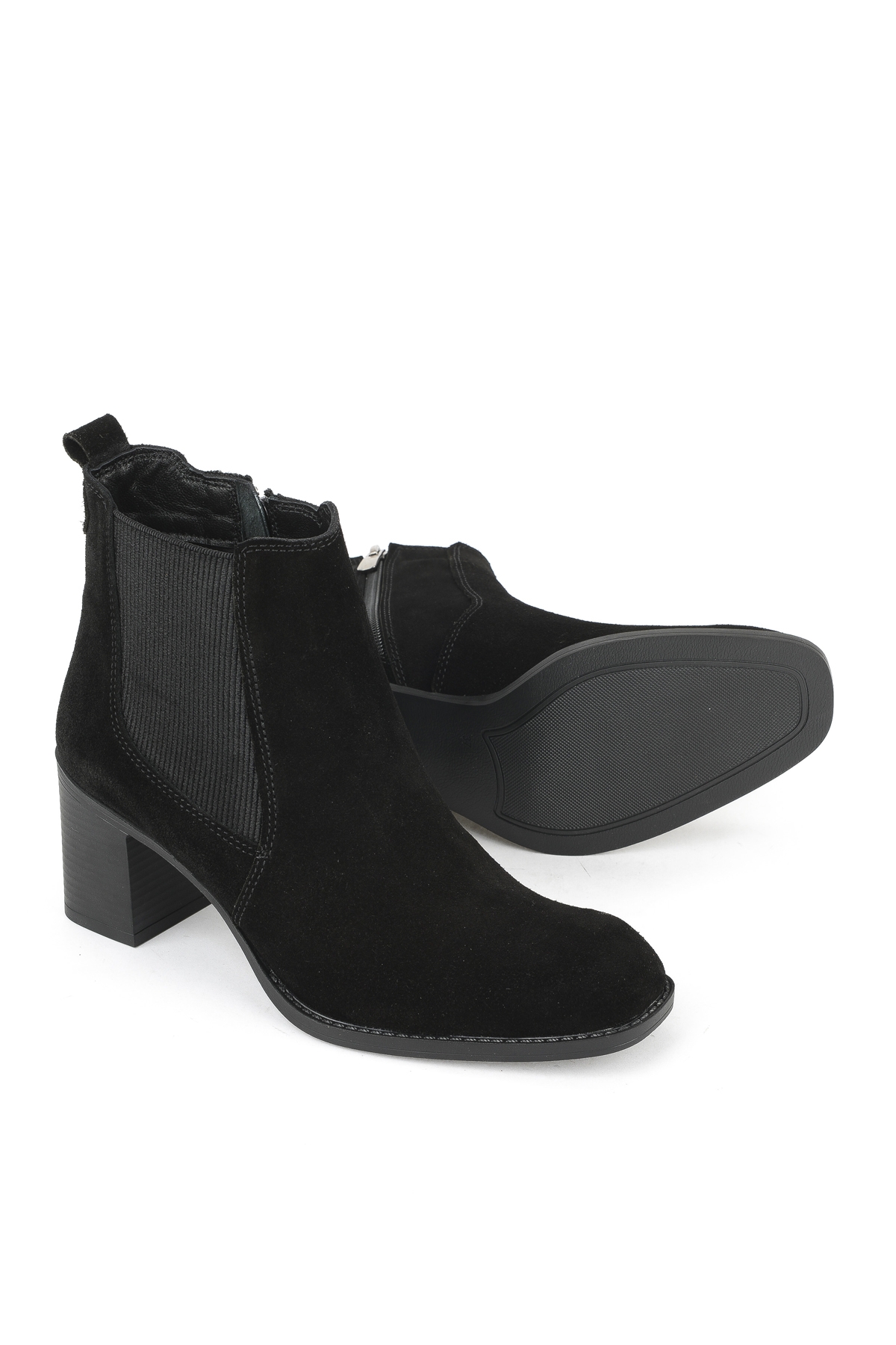 Kadın Hakiki Deri Bot 1531020Z9805 Siyah - Görsel 5