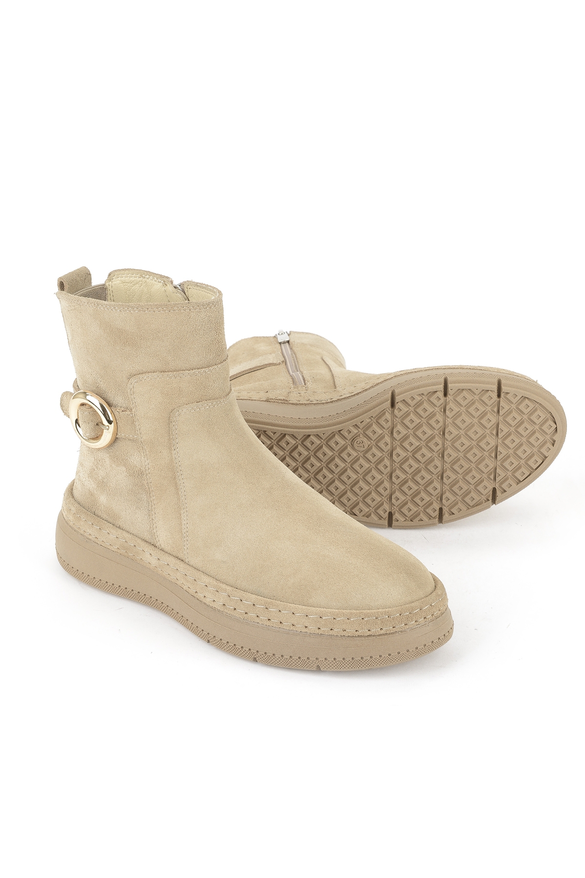 Kadın Hakiki Deri Bot 1531050Z26105252K Bej - Görsel 5