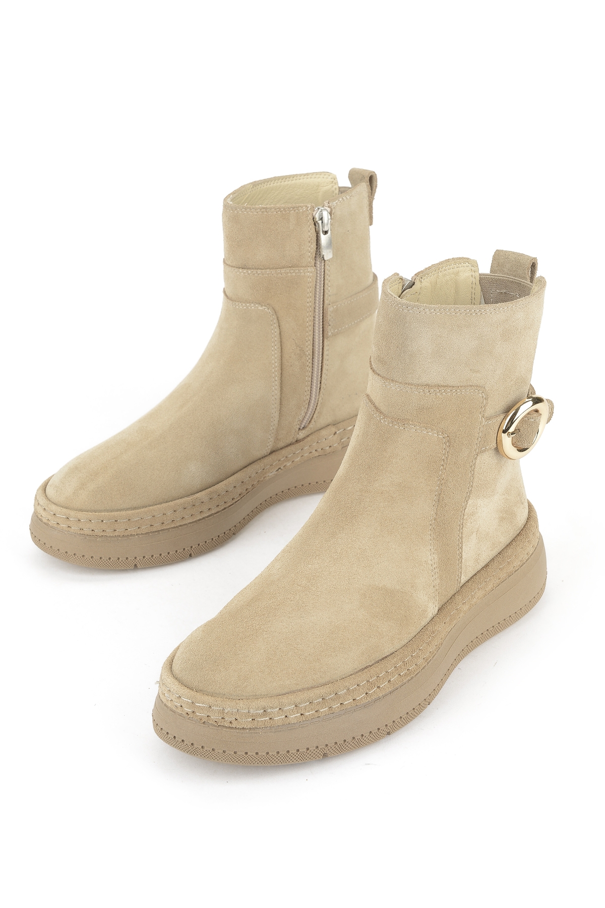 Kadın Hakiki Deri Bot 1531050Z26105252K Bej - Görsel 6