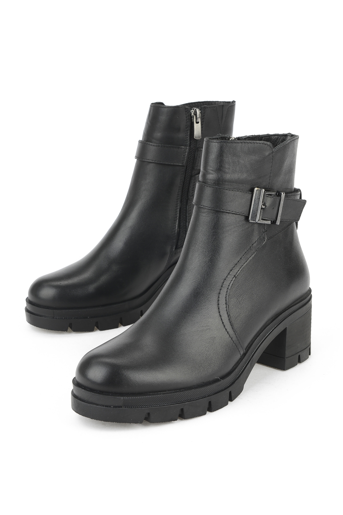 Kadın Hakiki Deri Bot 1531022Z7694 Siyah - Görsel 6