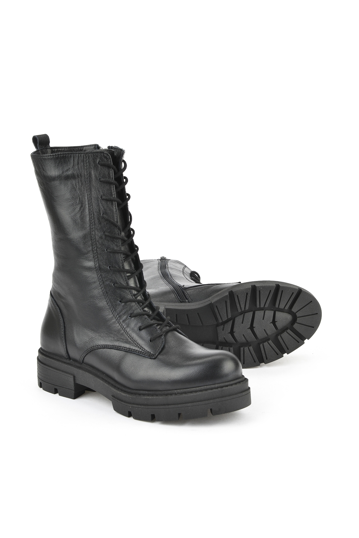 Kadın Hakiki Deri BOT 15319Z66358 Siyah - Görsel 5