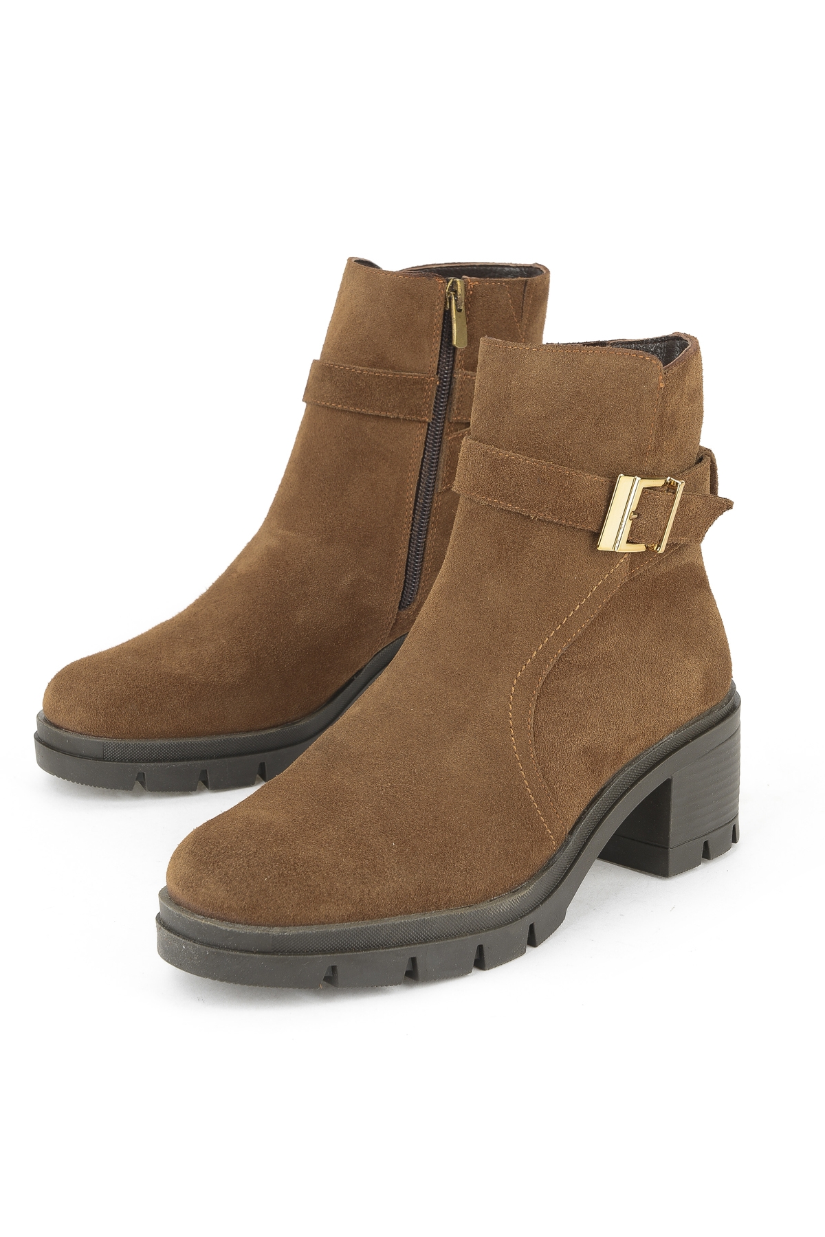 Kadın Hakiki Deri Bot 1531022Z76942 Tütün - Görsel 6