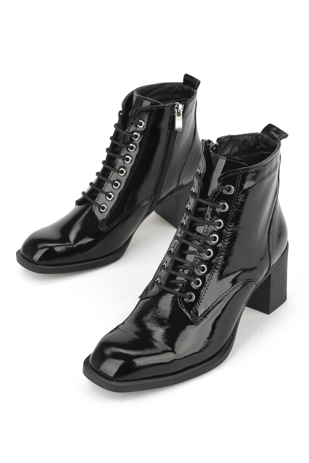 Kadın Hakiki Deri Bot 1531020Z9804 Siyah - Görsel 6