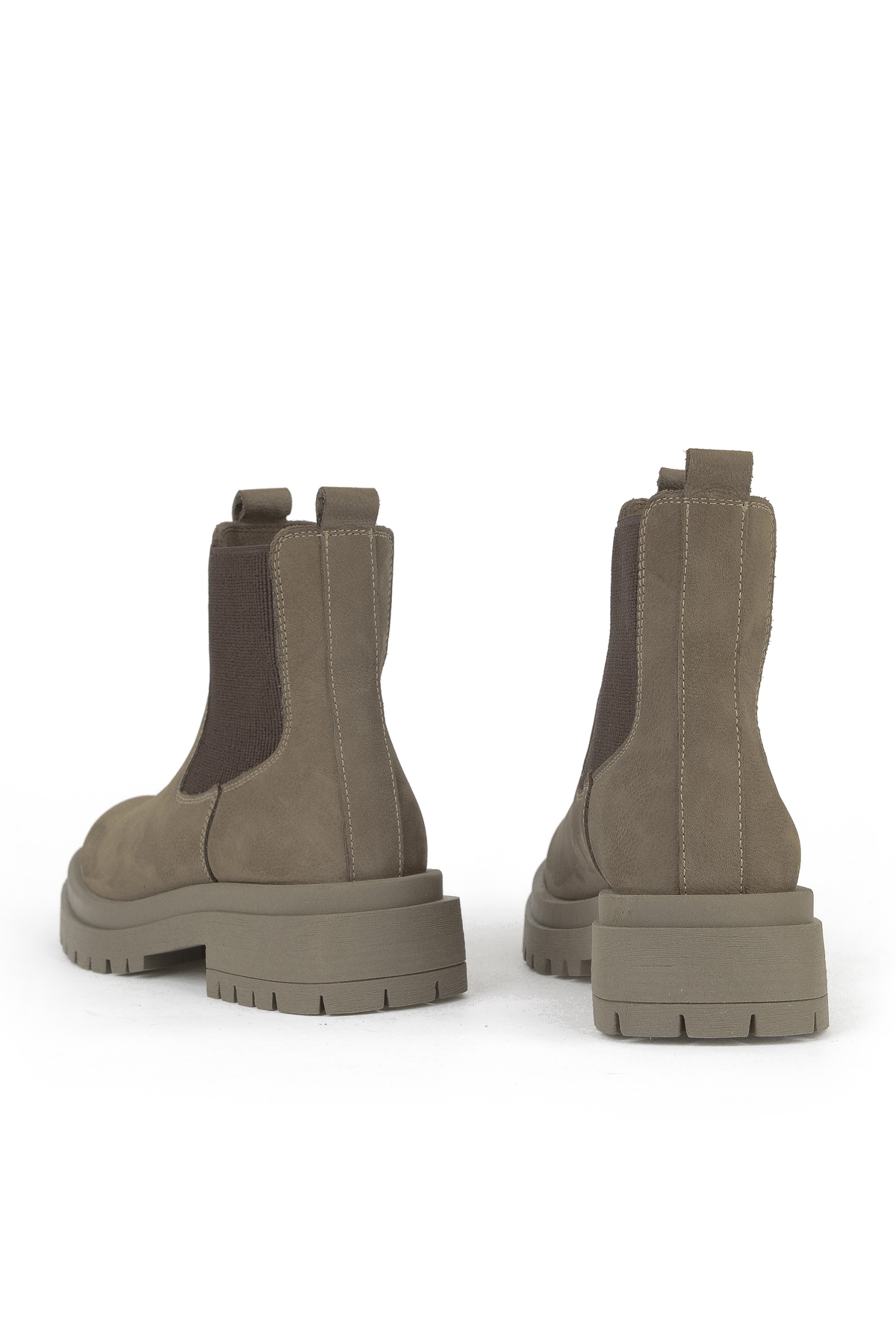 Kadın Hakiki Deri Bot 153359Z3102 Vizon - Görsel 4