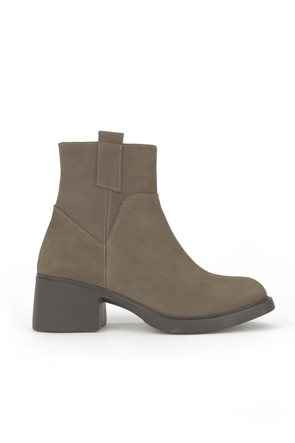 Kadın Hakiki Deri Bot 153359Z623 Vizon - Görsel 2