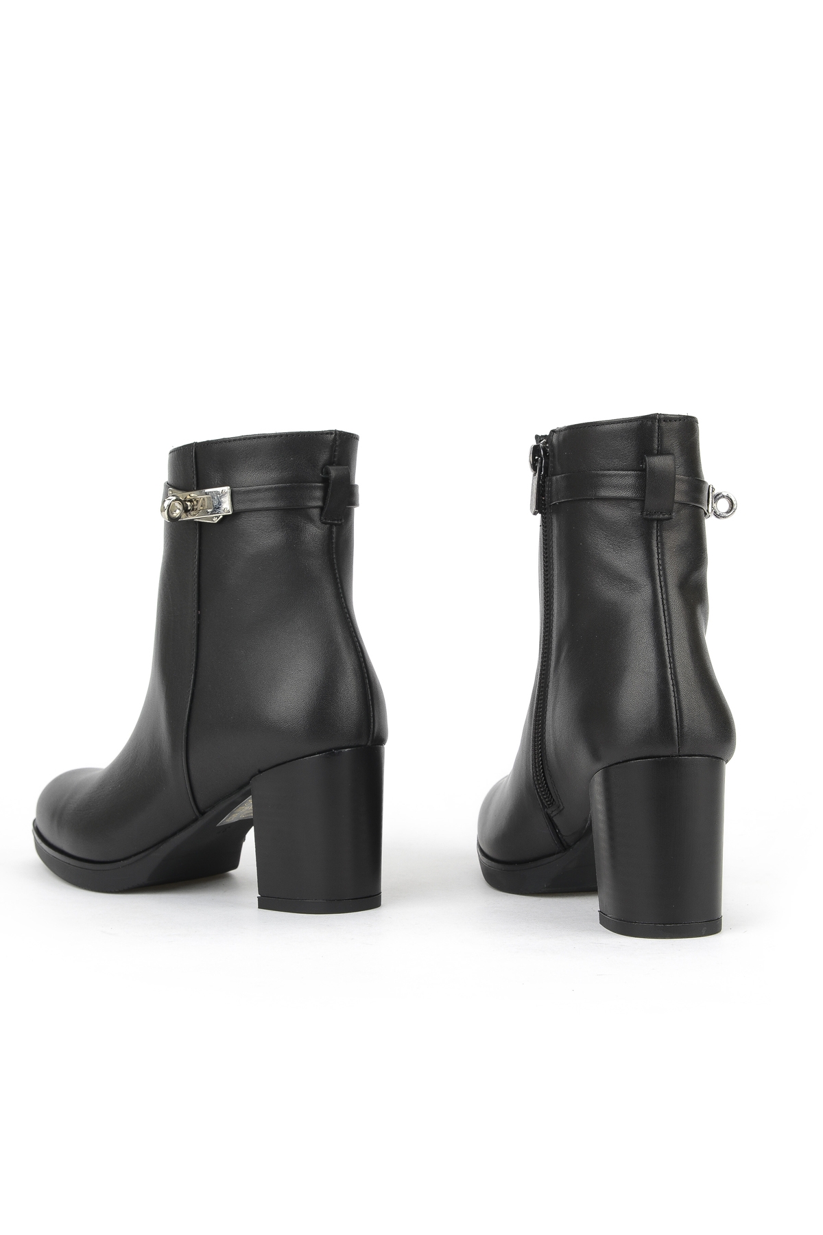 Kadın Hakiki Deri Bot 1531030Z2599 Siyah - Görsel 4