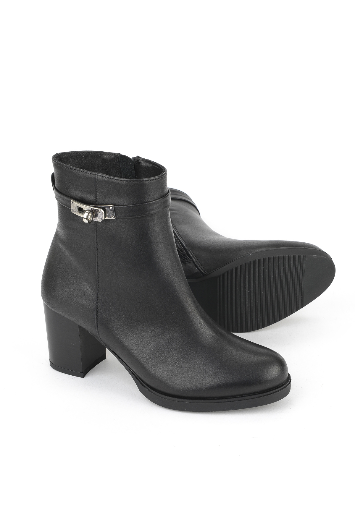 Kadın Hakiki Deri Bot 1531030Z2599 Siyah - Görsel 5