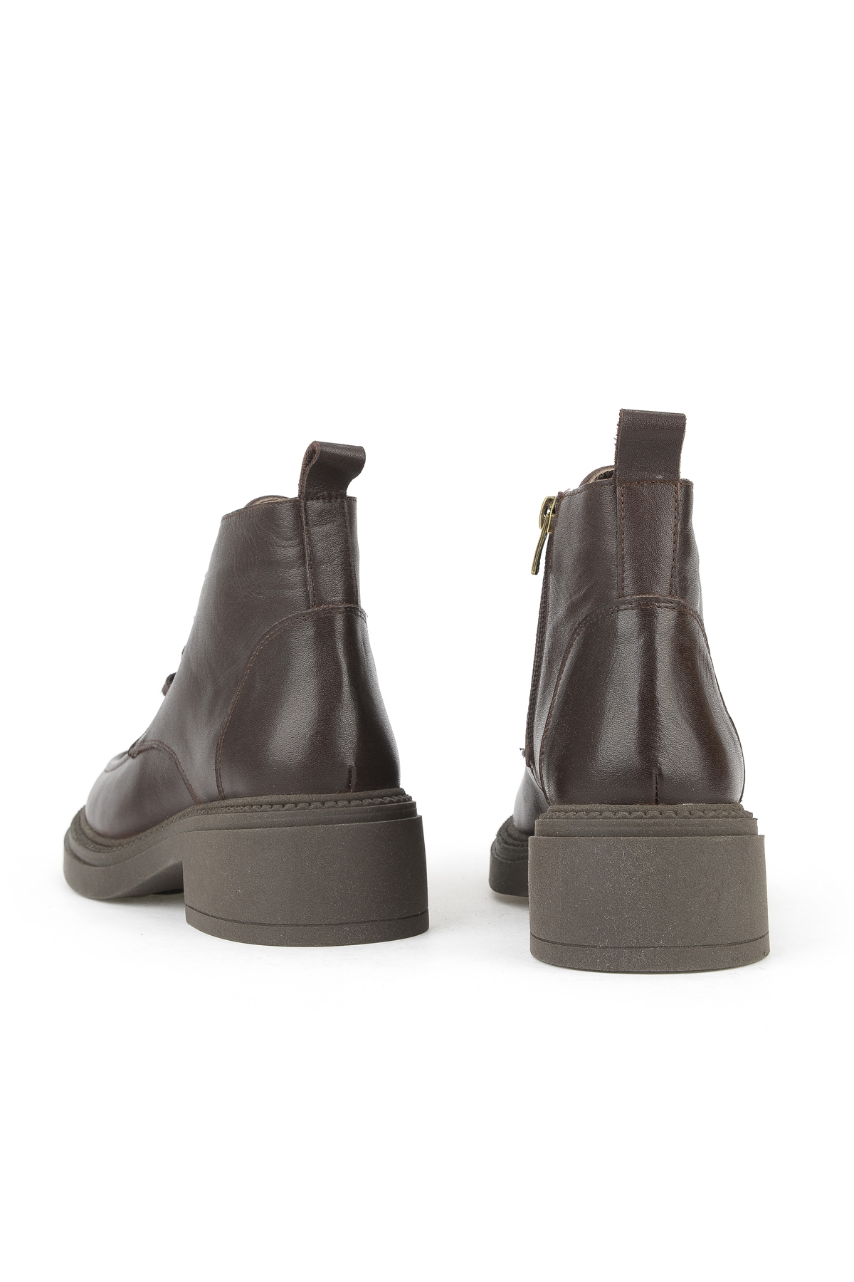 Kadın Hakiki Deri Bot 1531022Z7646 Kahve - Görsel 4