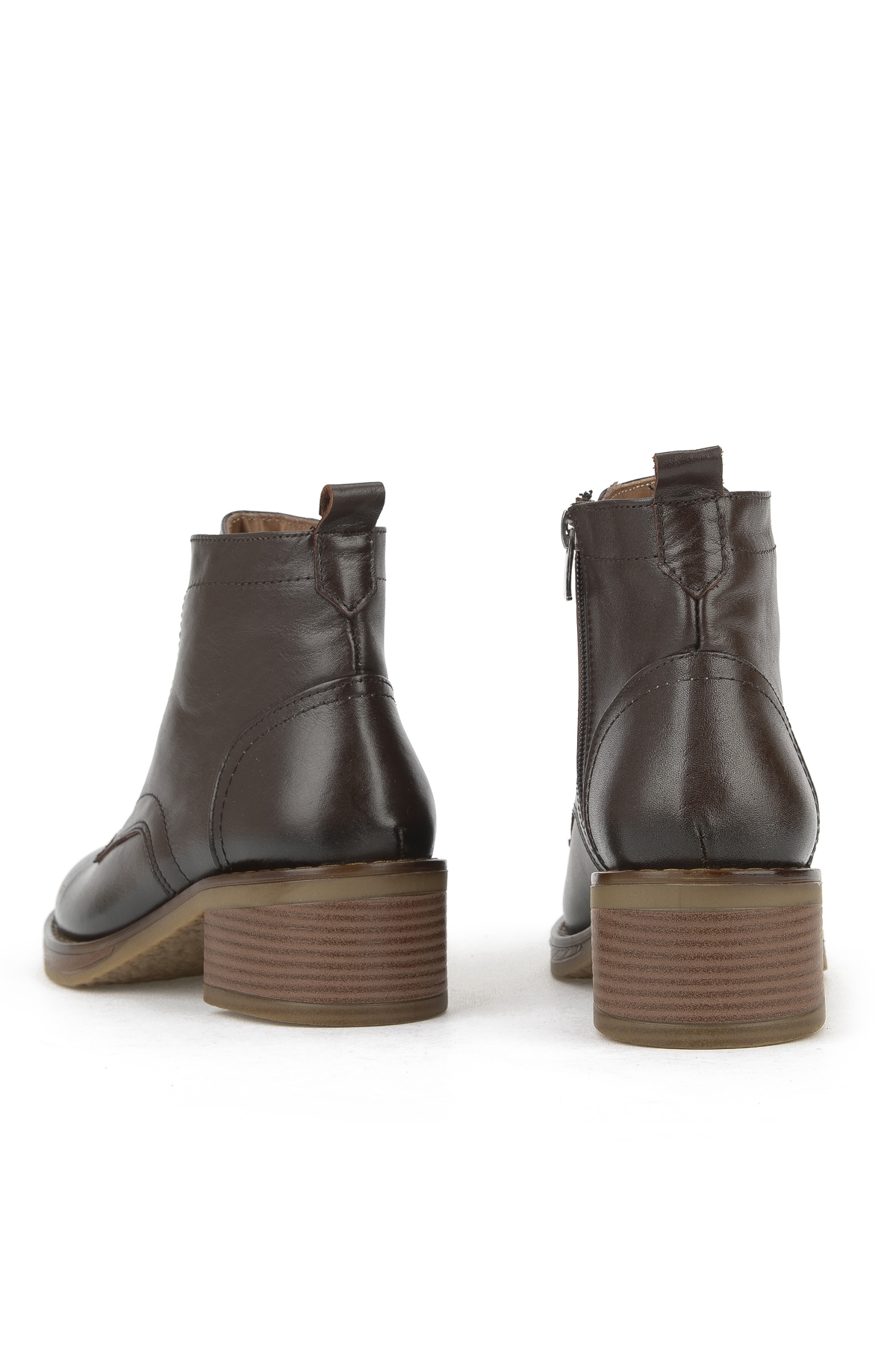 Kadın Hakiki Deri Bot 1531020Z2327 Kahve - Görsel 4