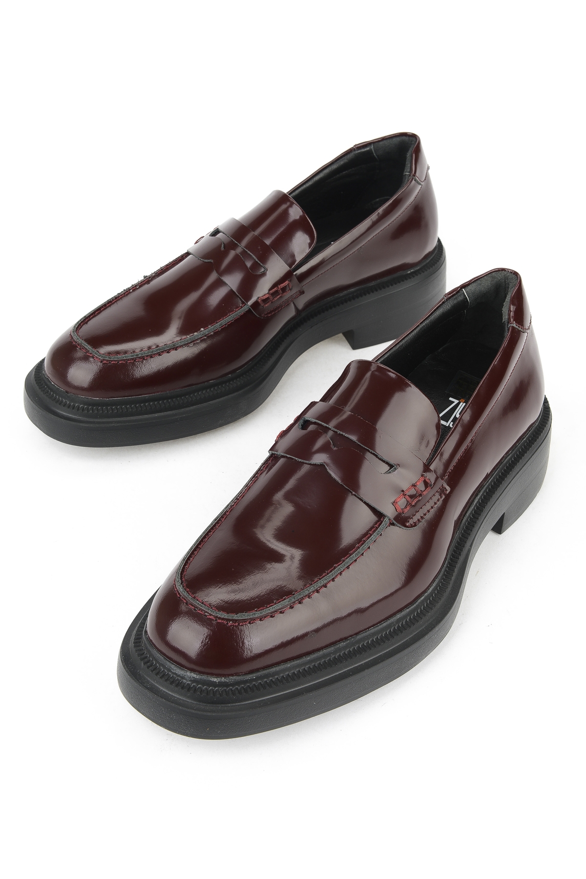 Erkek Hakiki Deri Ayakkabı 1531022Z1171M Bordo - Görsel 6