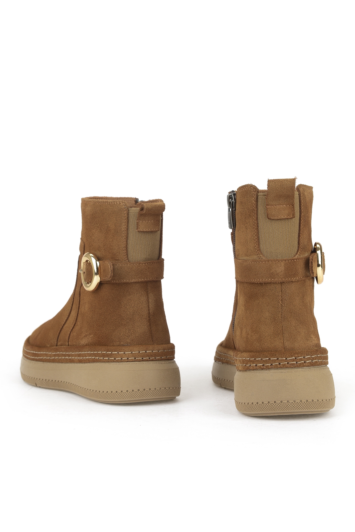 Kadın Hakiki Deri Bot 1531050Z26105252K Taba - Görsel 4