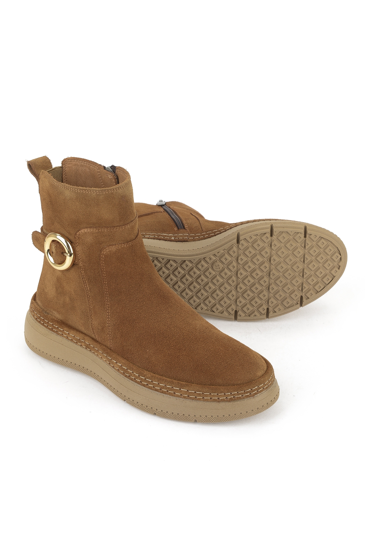 Kadın Hakiki Deri Bot 1531050Z26105252K Taba - Görsel 5