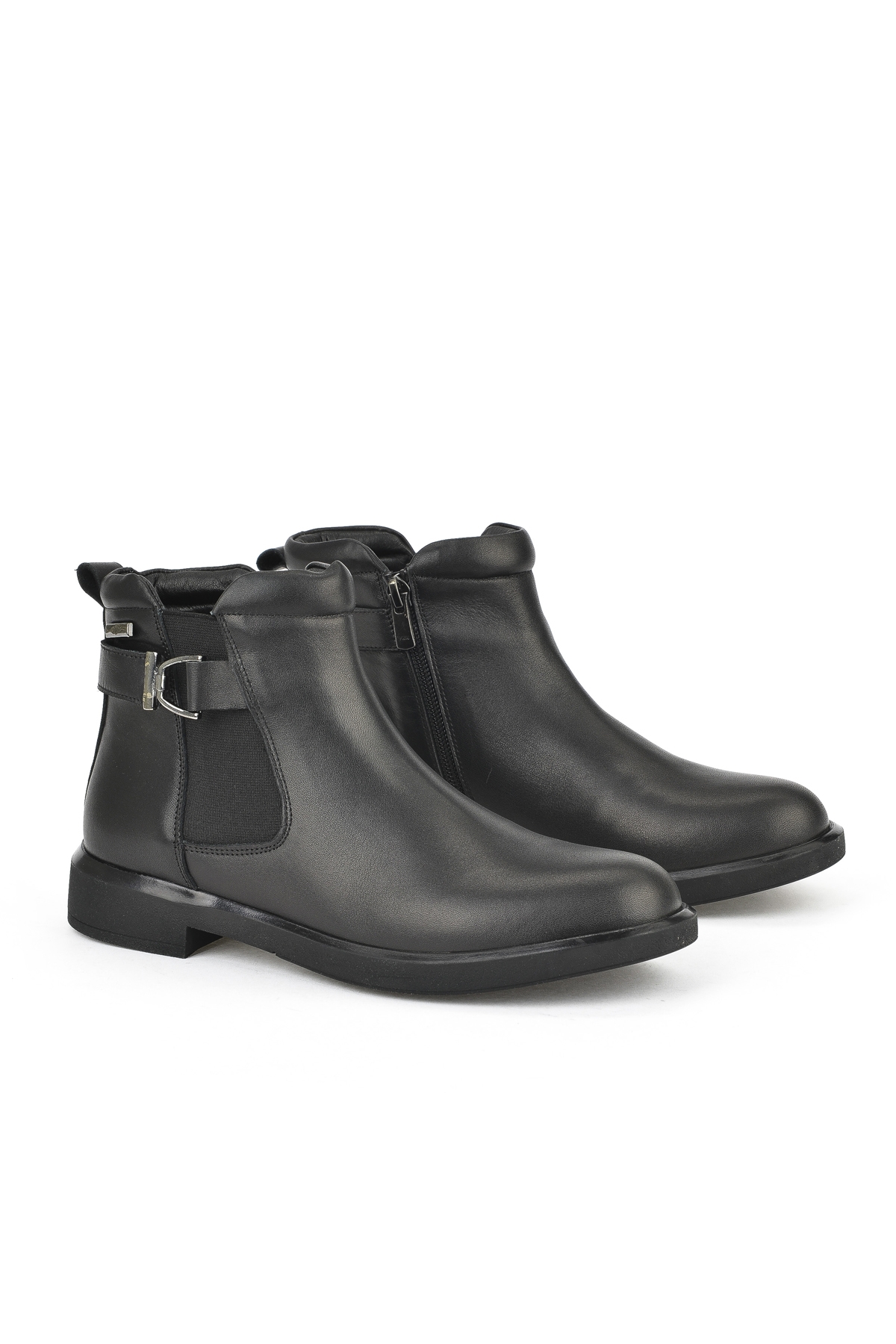 Kadın Hakiki Deri Bot 1531050Z26103460K Siyah - Görsel 3