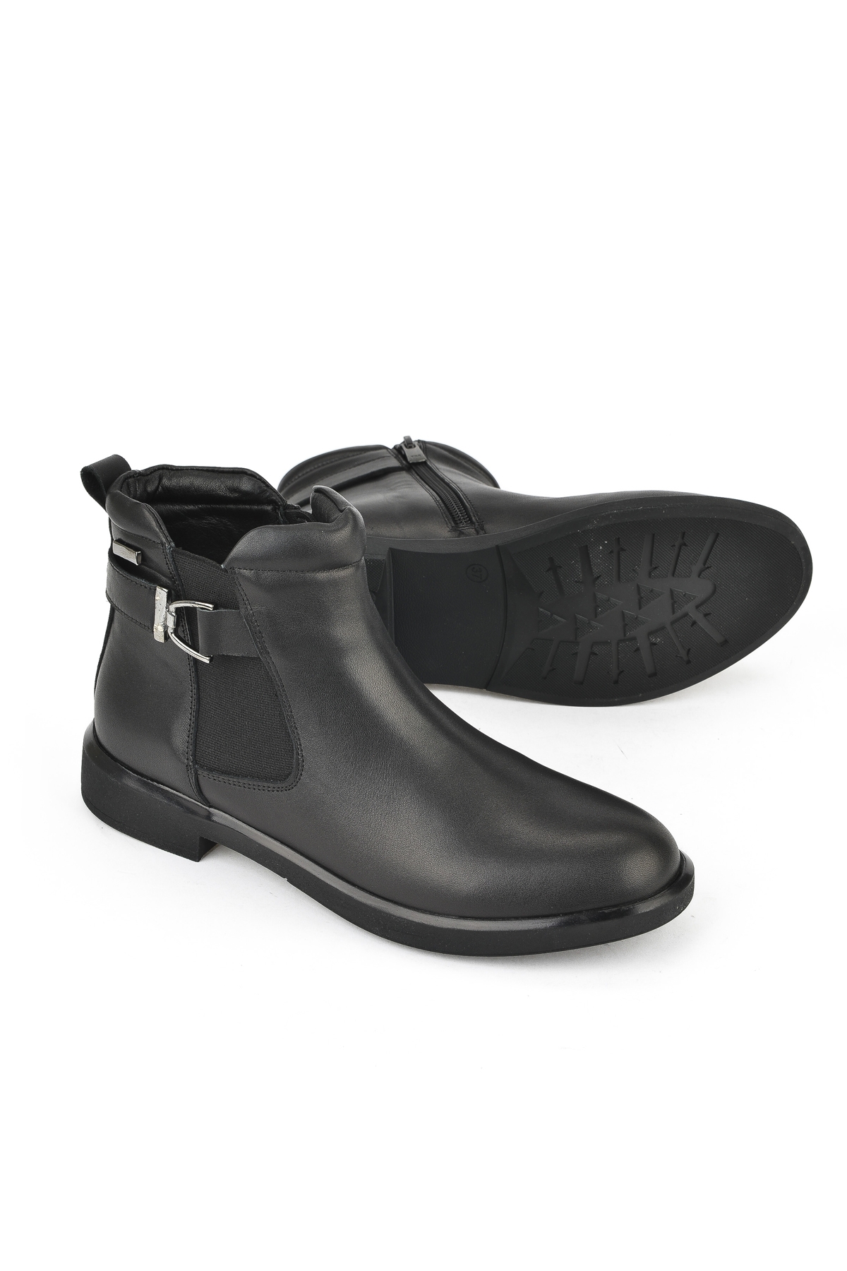 Kadın Hakiki Deri Bot 1531050Z26103460K Siyah - Görsel 5