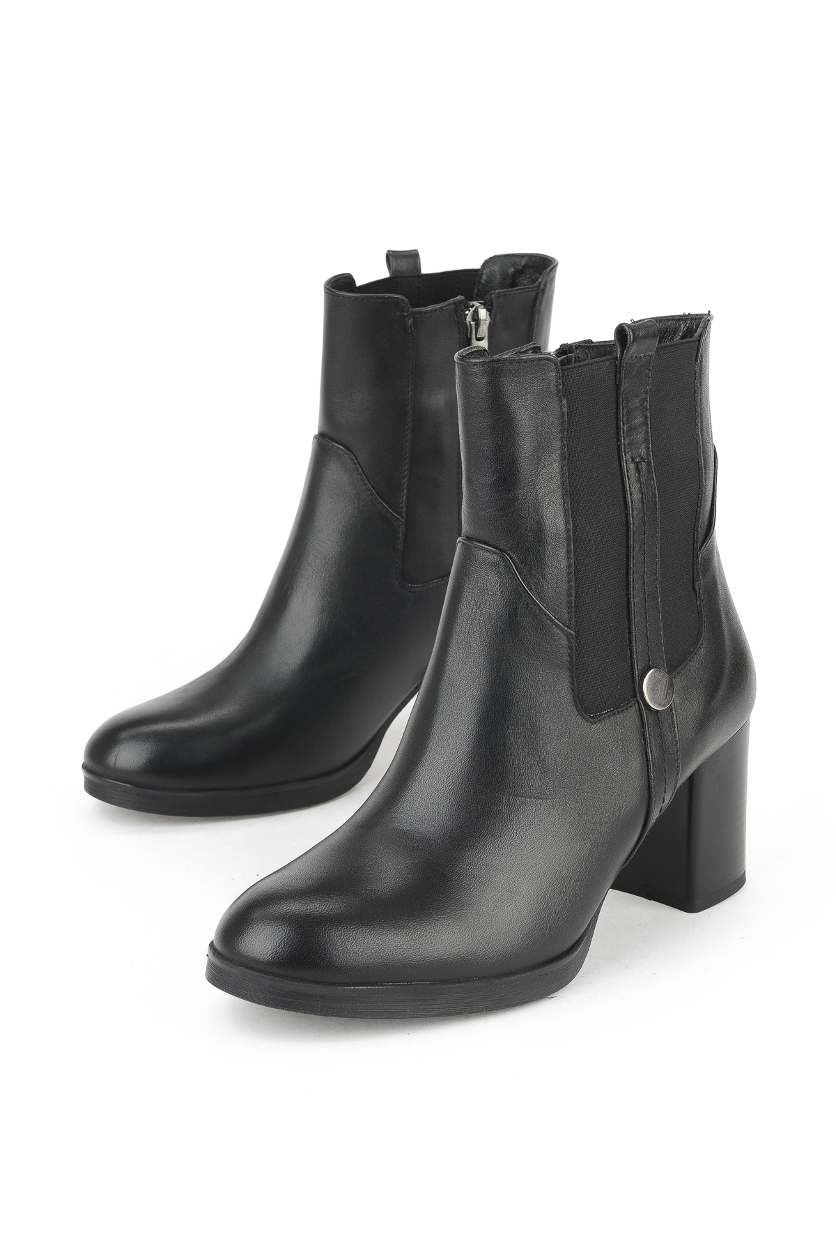 Kadın Hakiki Deri Bot 1531022Z7546 Siyah - Görsel 6