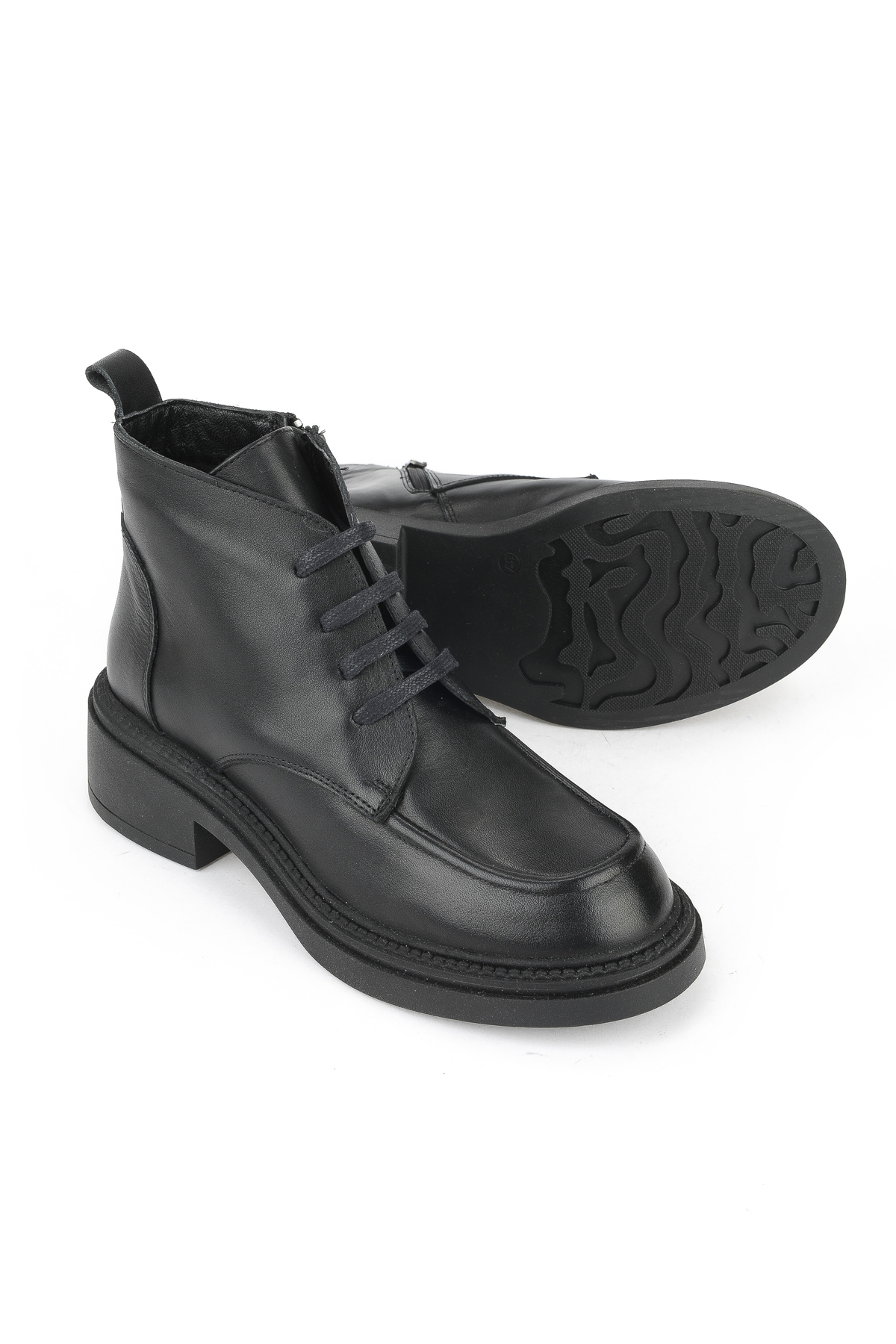 Kadın Hakiki Deri Bot 1531022Z7646 Siyah - Görsel 5