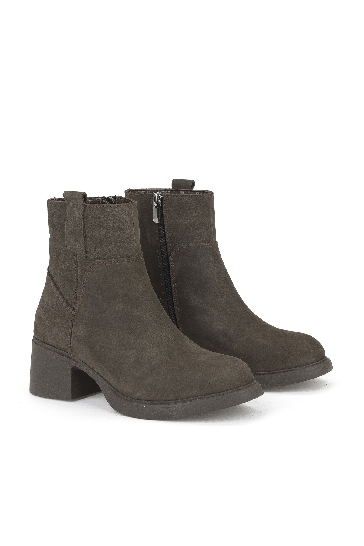 Kadın Hakiki Deri Bot 153359Z623 Kahve - Görsel 3