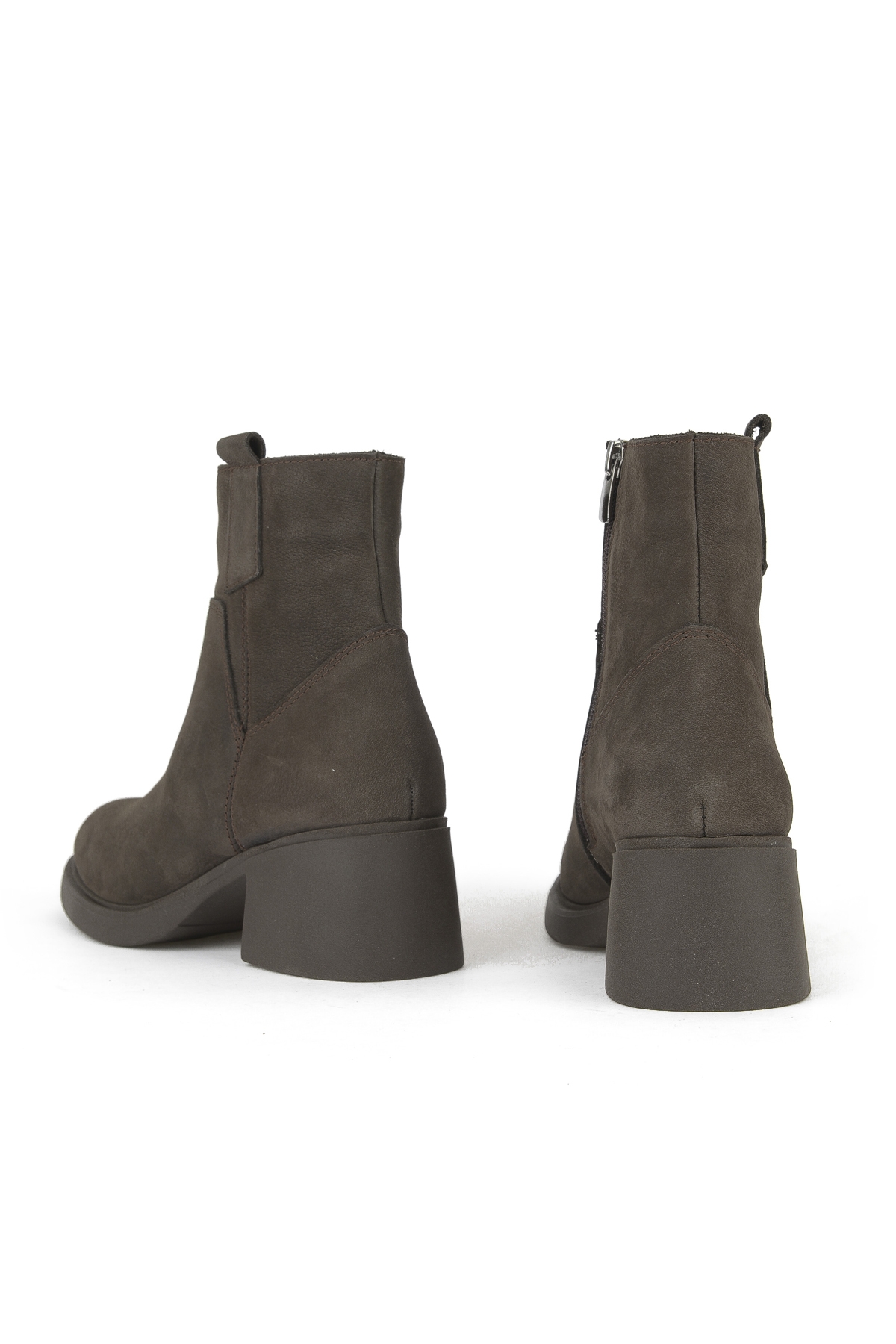 Kadın Hakiki Deri Bot 153359Z623 Kahve - Görsel 4