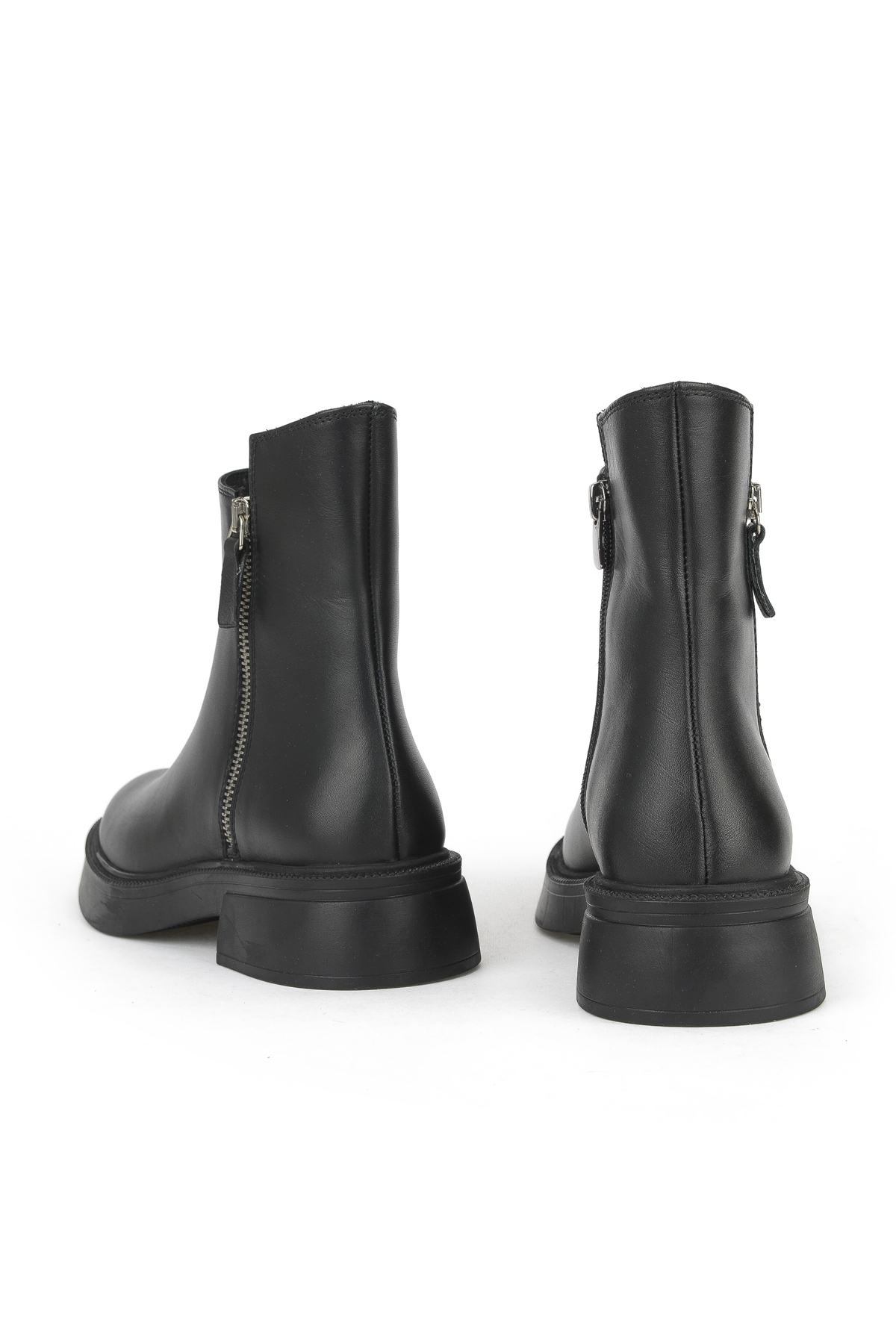 Kadın Hakiki Deri Bot 153359Z343 Siyah - Görsel 4