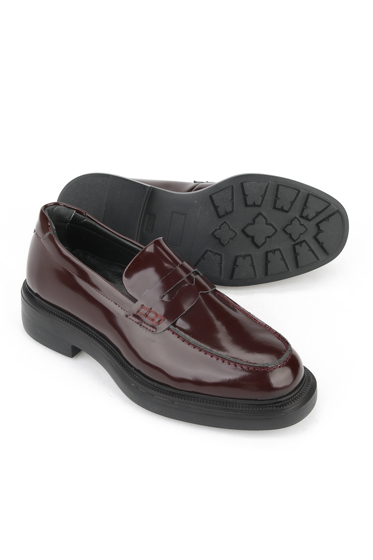 Kadın Hakiki Deri Ayakkabı 1531022Z1171 Bordo - Görsel 5