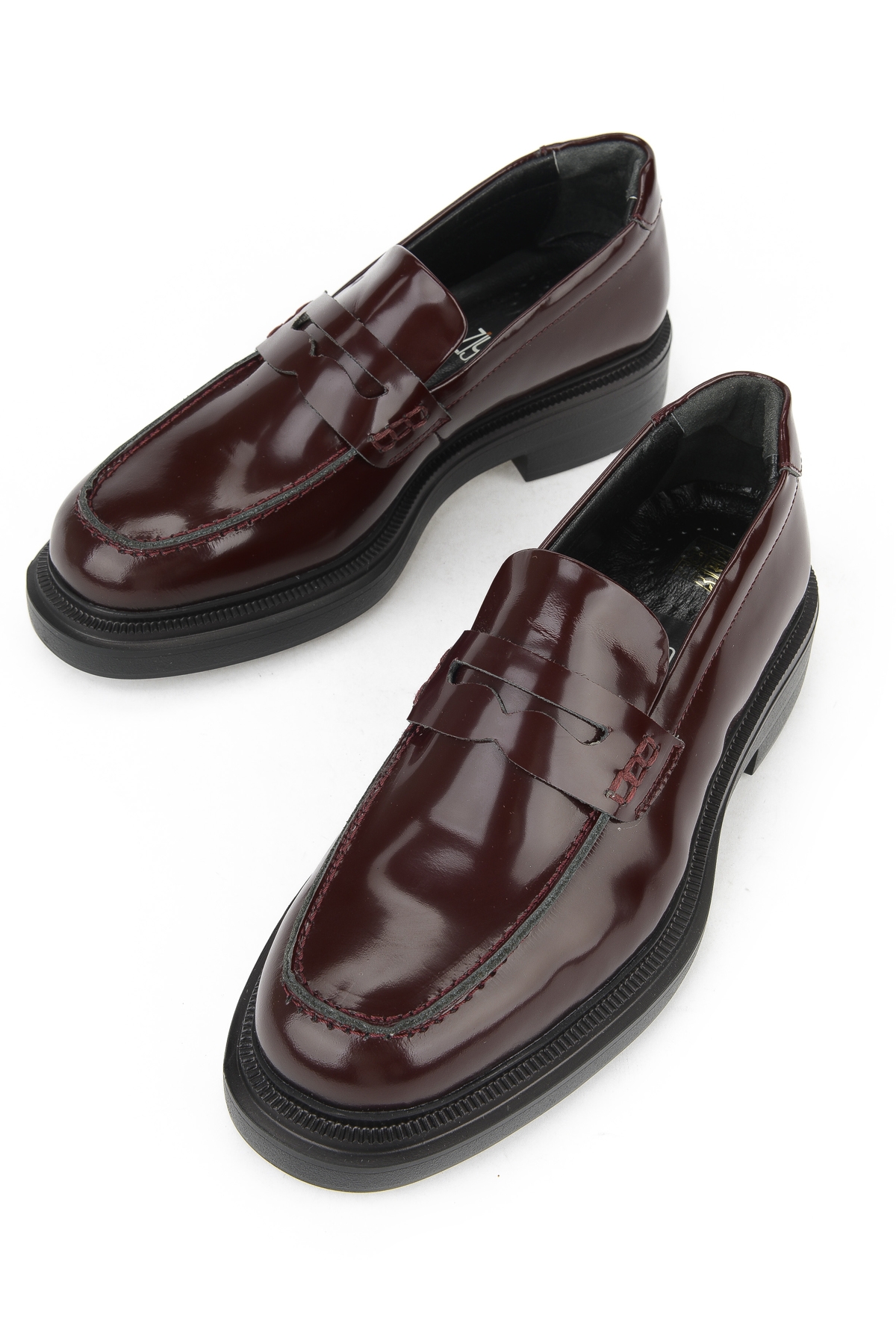 Kadın Hakiki Deri Ayakkabı 1531022Z1171 Bordo - Görsel 6