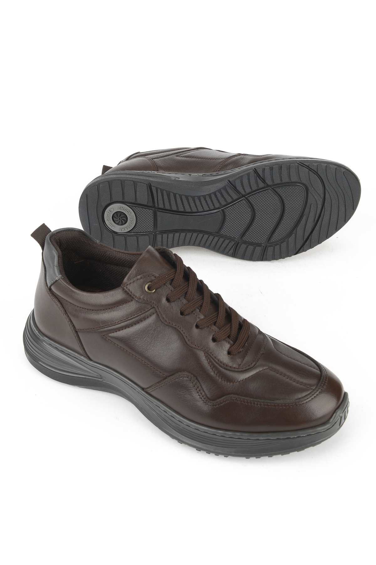 Erkek Hakiki Deri Ayakkabı 1531002Z2089 Kahve - Görsel 5