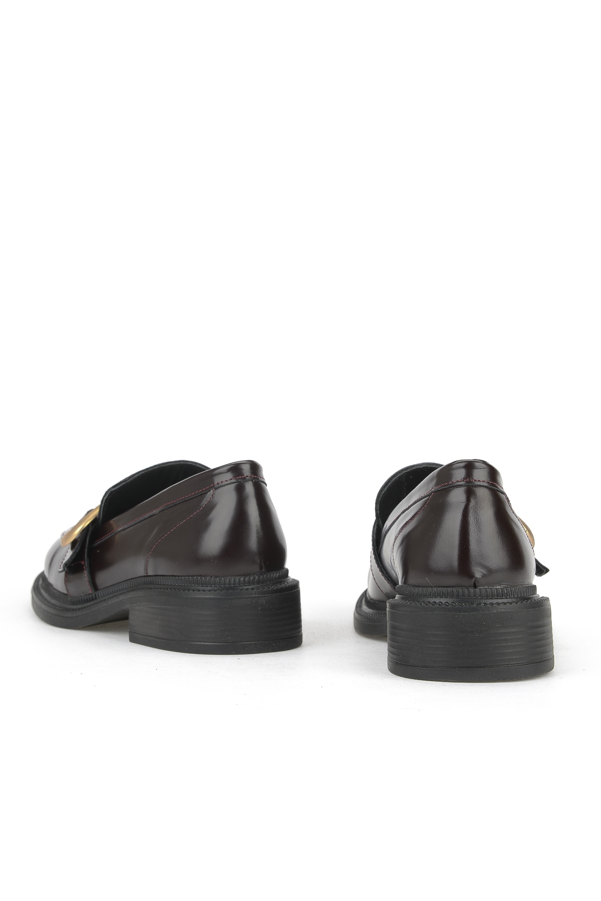 Kadın Hakiki Deri Ayakkabı 153111Z22410 Bordo - Görsel 4