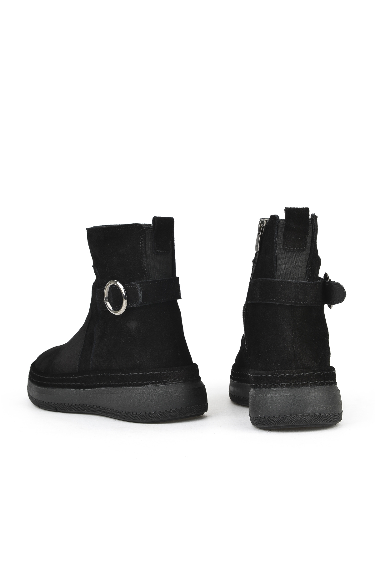 Kadın Hakiki Deri Bot 1531050Z26105252K Siyah - Görsel 4