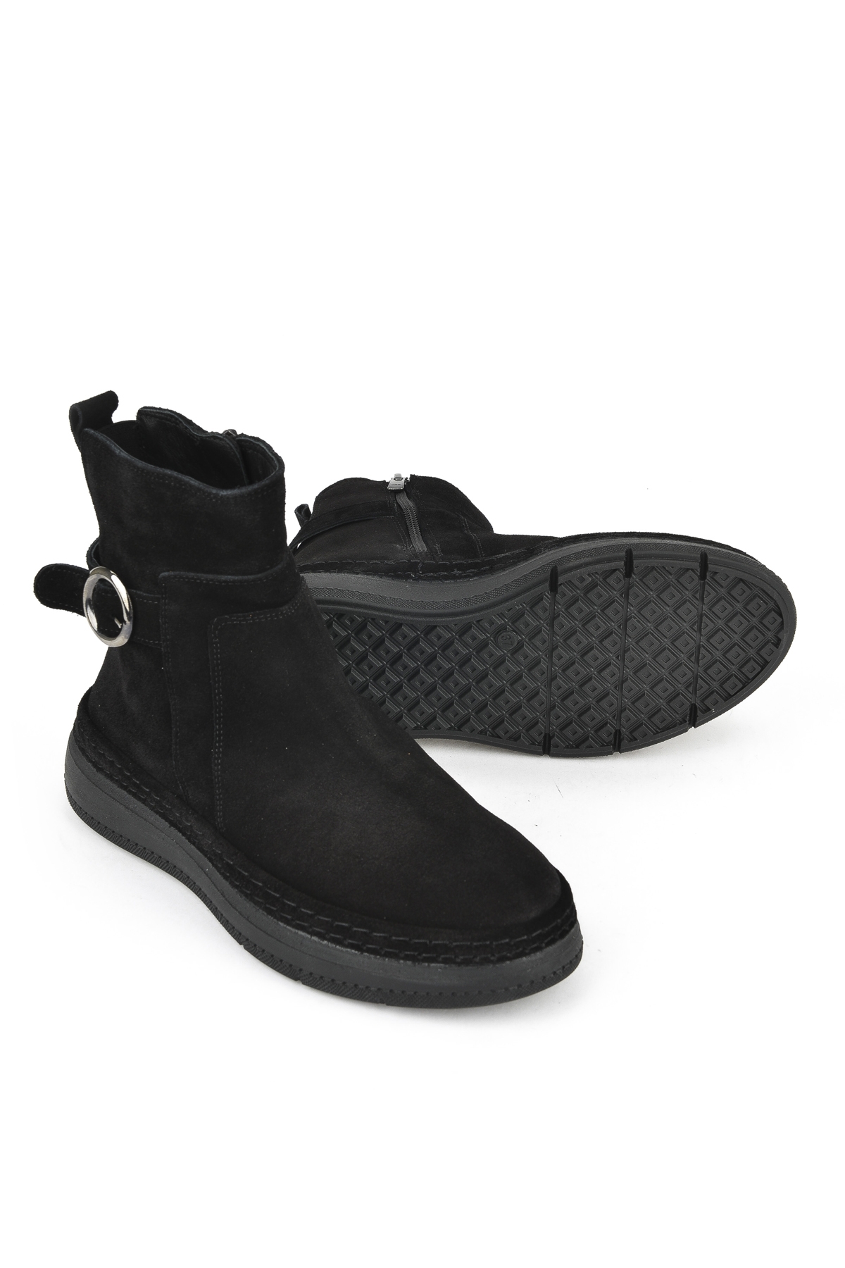 Kadın Hakiki Deri Bot 1531050Z26105252K Siyah - Görsel 5