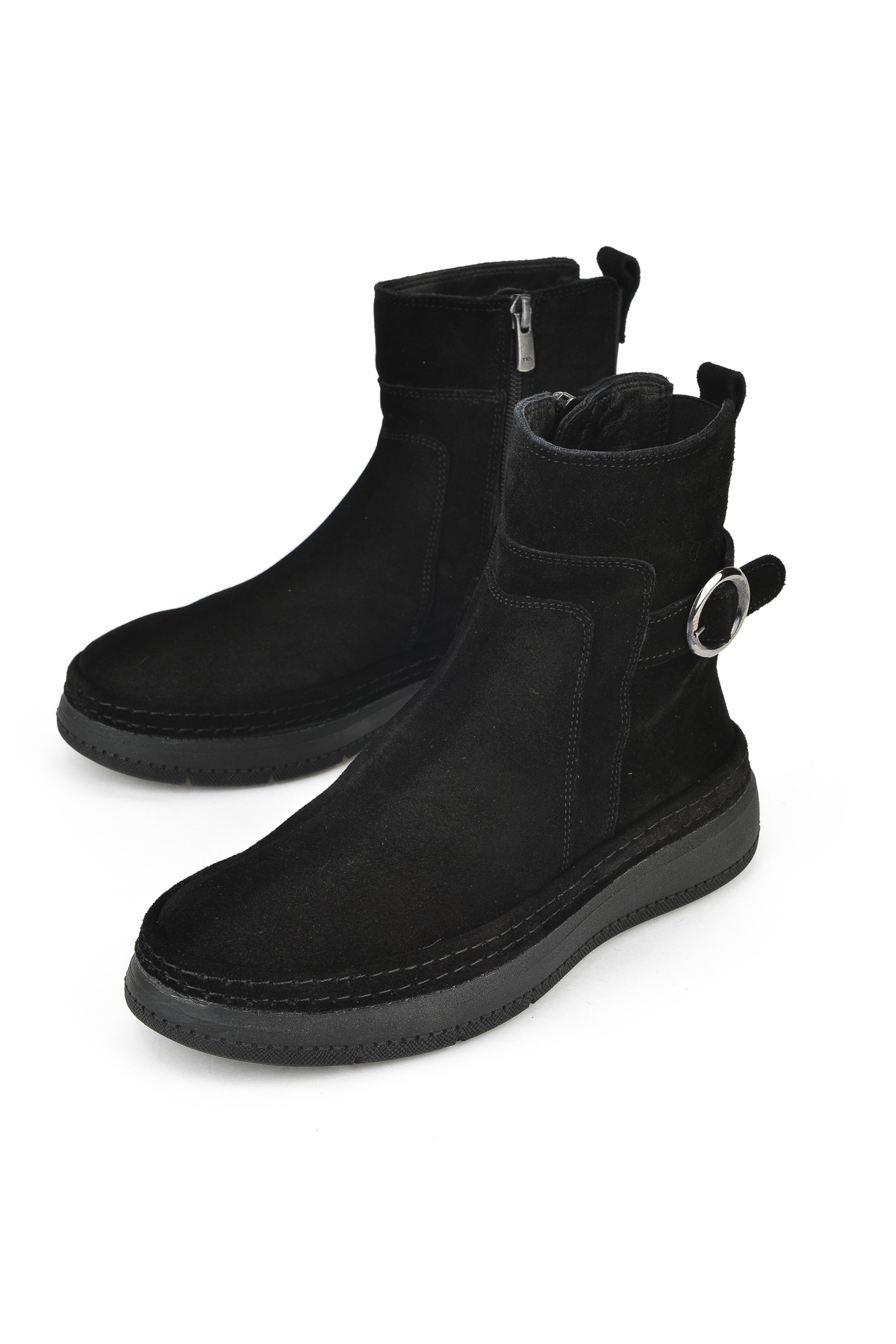 Kadın Hakiki Deri Bot 1531050Z26105252K Siyah - Görsel 6
