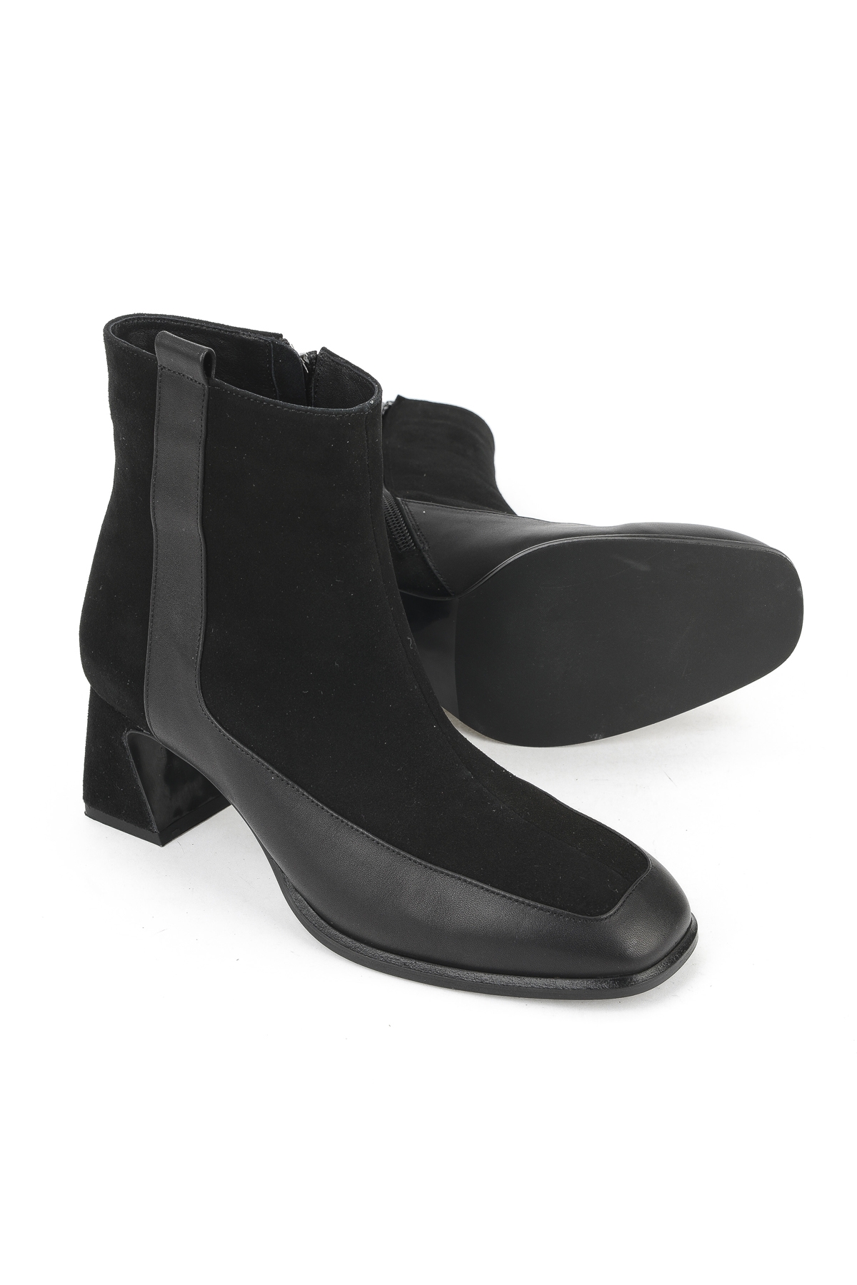 Kadın Hakiki Deri Bot 1531030Z2596 Siyah - Görsel 5