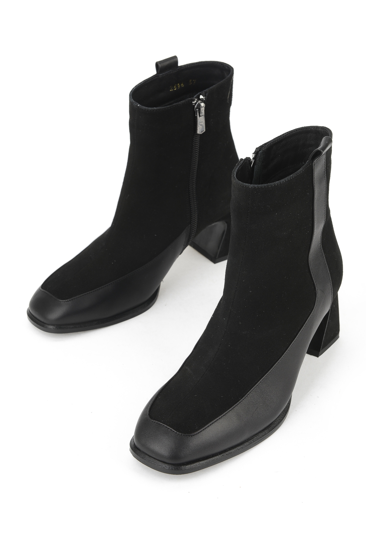 Kadın Hakiki Deri Bot 1531030Z2596 Siyah - Görsel 6