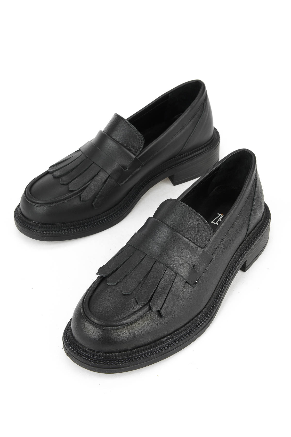 Kadın Hakiki Deri Ayakkabı 153111Z22402 Siyah - Görsel 6