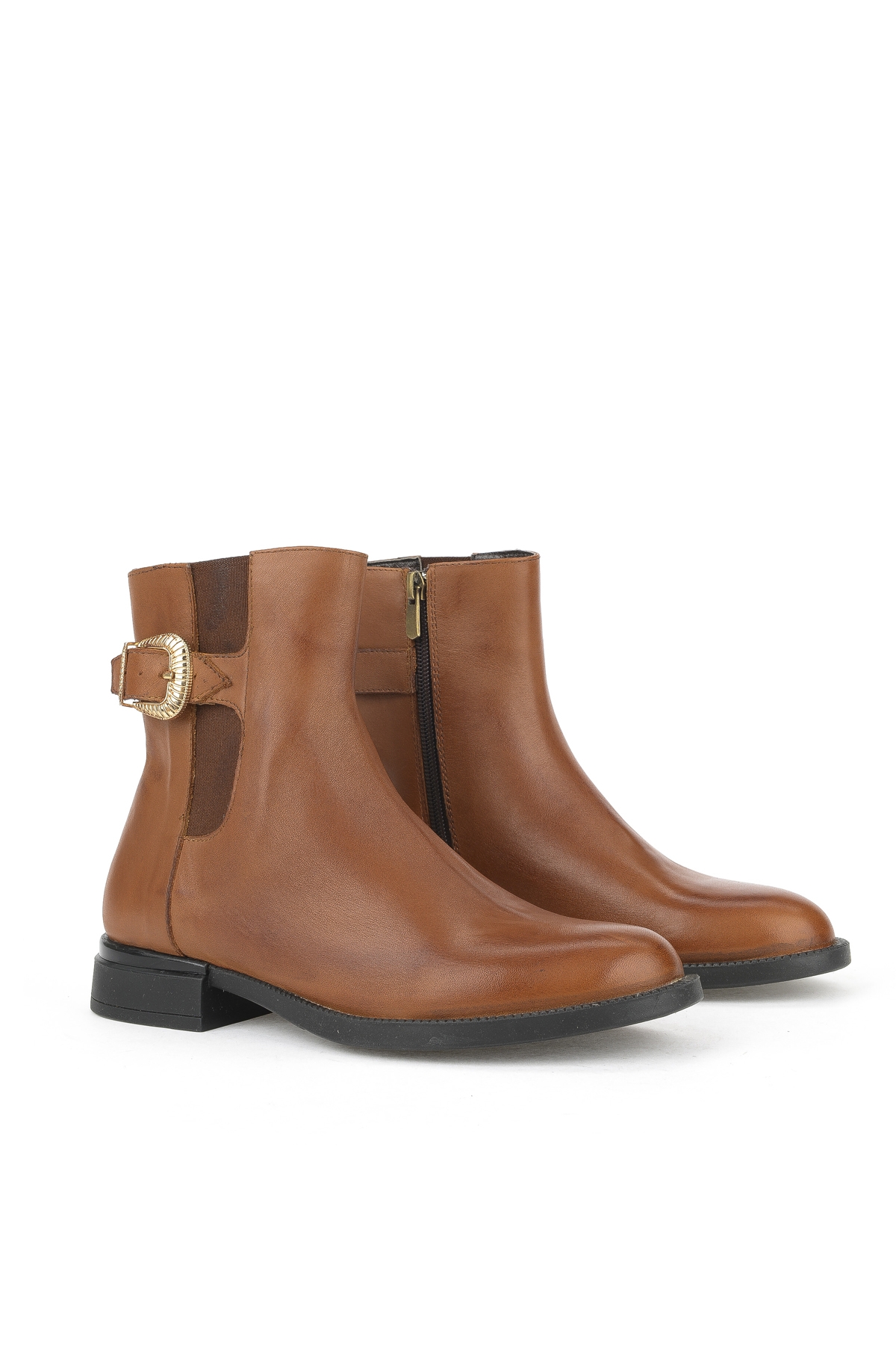 Kadın Hakiki Deri Bot 1531022Z7614 Taba - Görsel 3