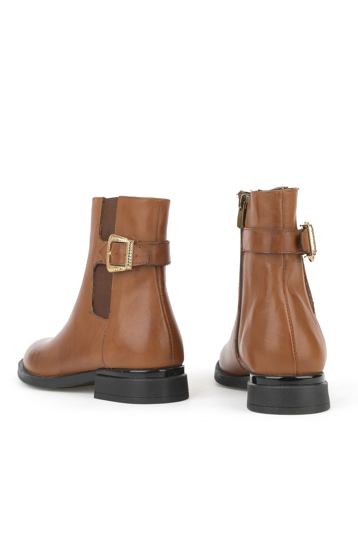 Kadın Hakiki Deri Bot 1531022Z7614 Taba - Görsel 4