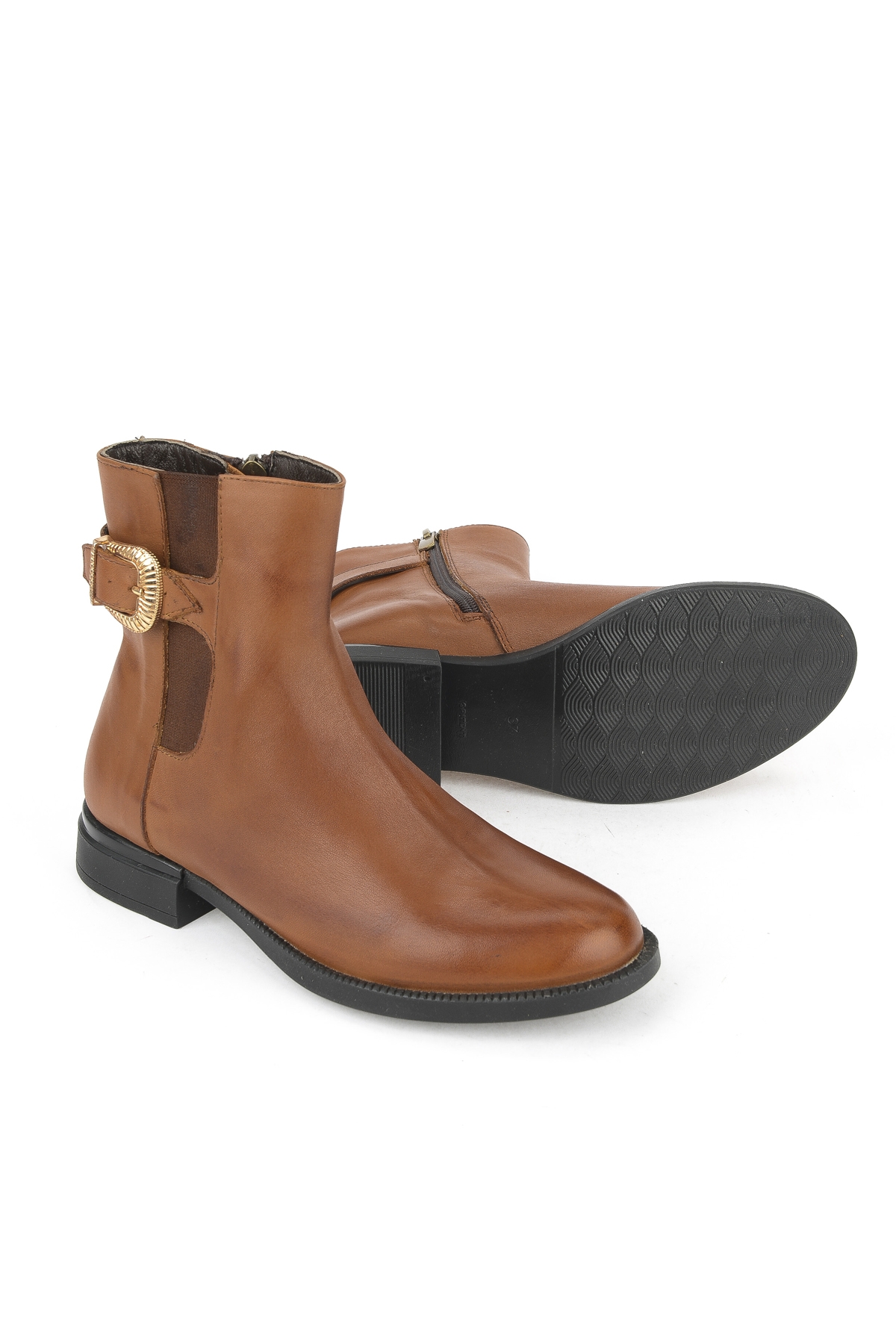 Kadın Hakiki Deri Bot 1531022Z7614 Taba - Görsel 5