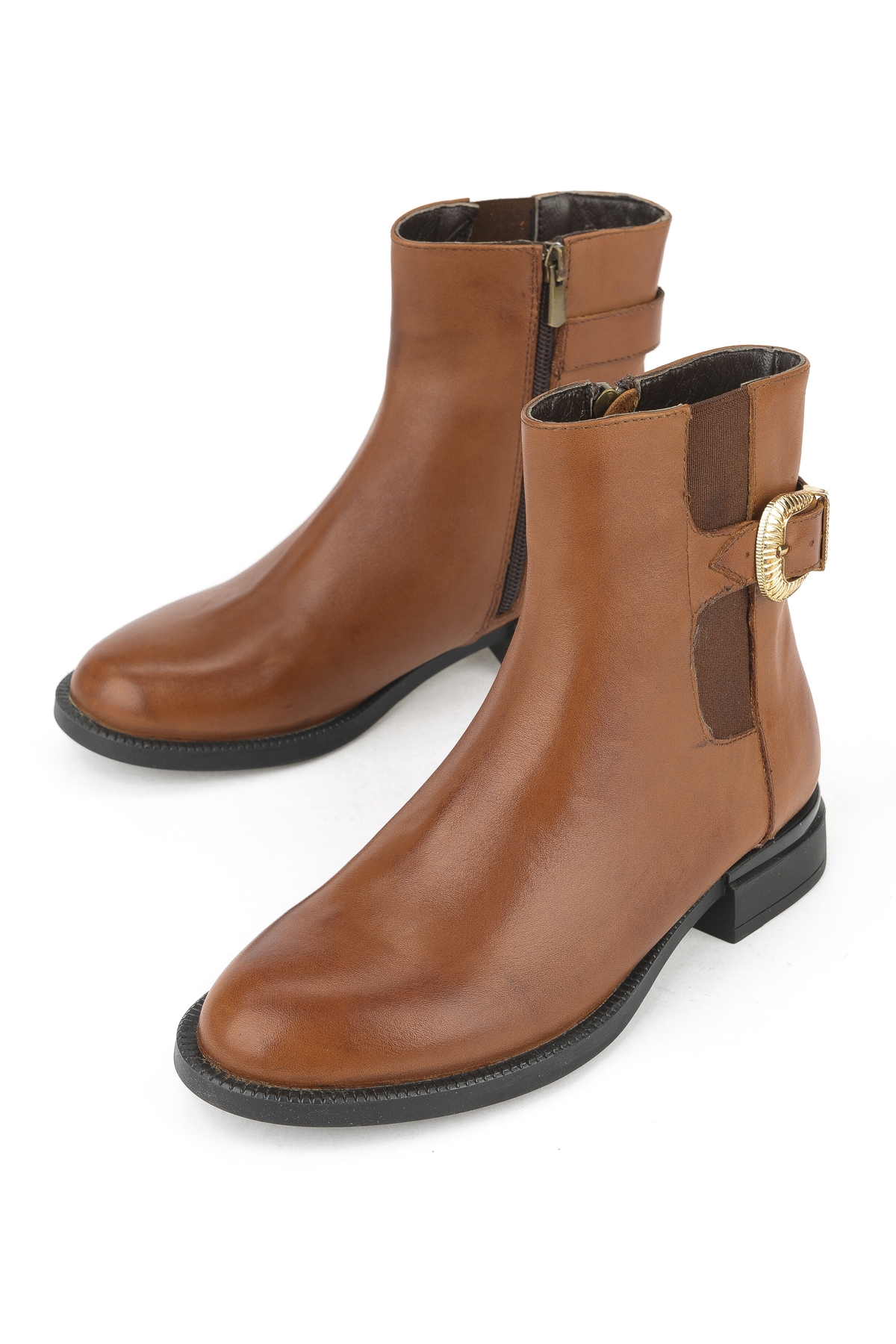 Kadın Hakiki Deri Bot 1531022Z7614 Taba - Görsel 6