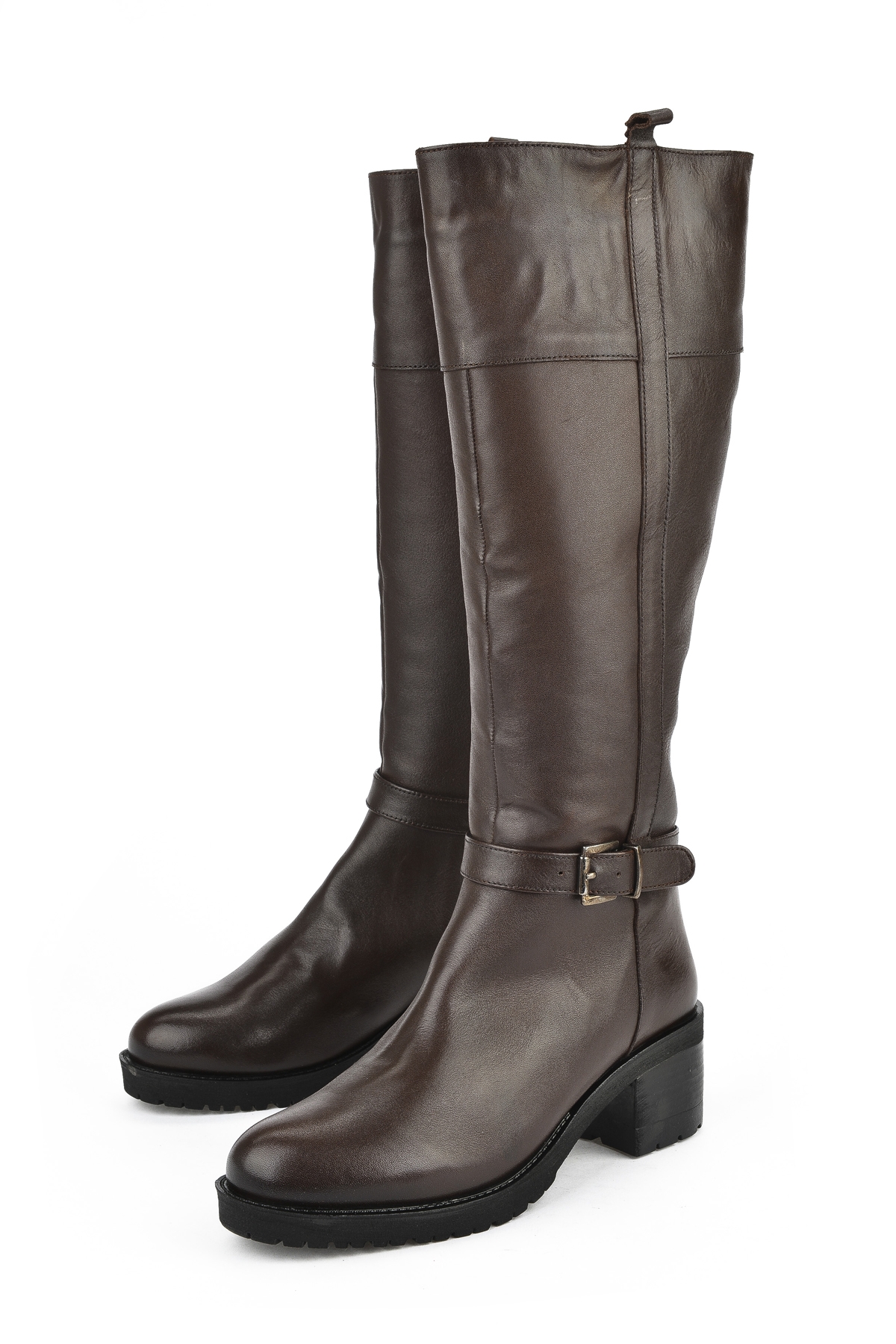 Kadın Hakiki Deri Çizme 15319Z8006 Kahve - Görsel 6