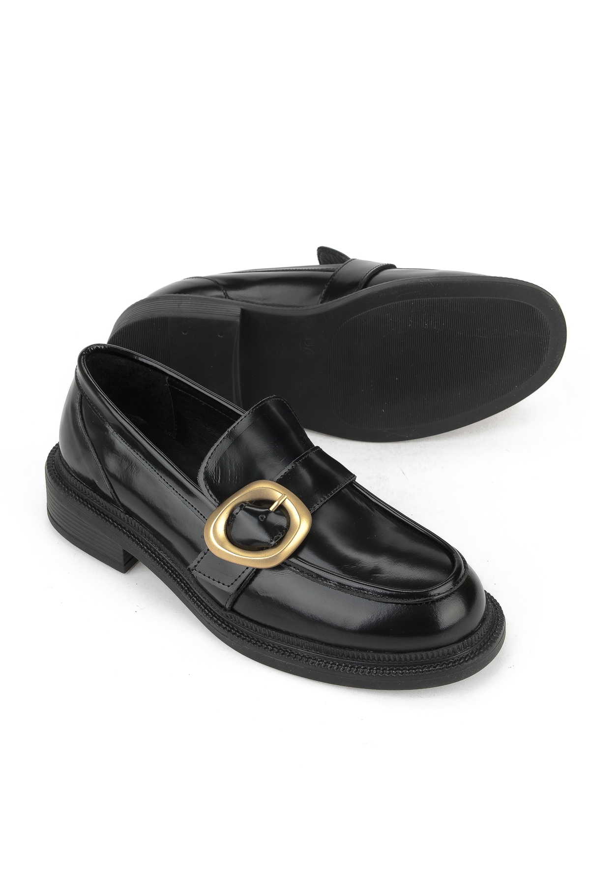 Kadın Hakiki Deri Ayakkabı 153111Z22410 Siyah - Görsel 5