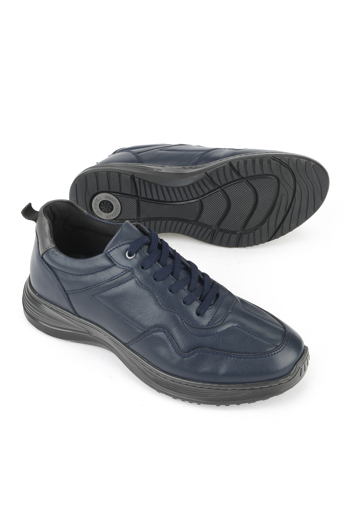 Erkek Hakiki Deri Ayakkabı 1531002Z2089 Lacivert - Görsel 5