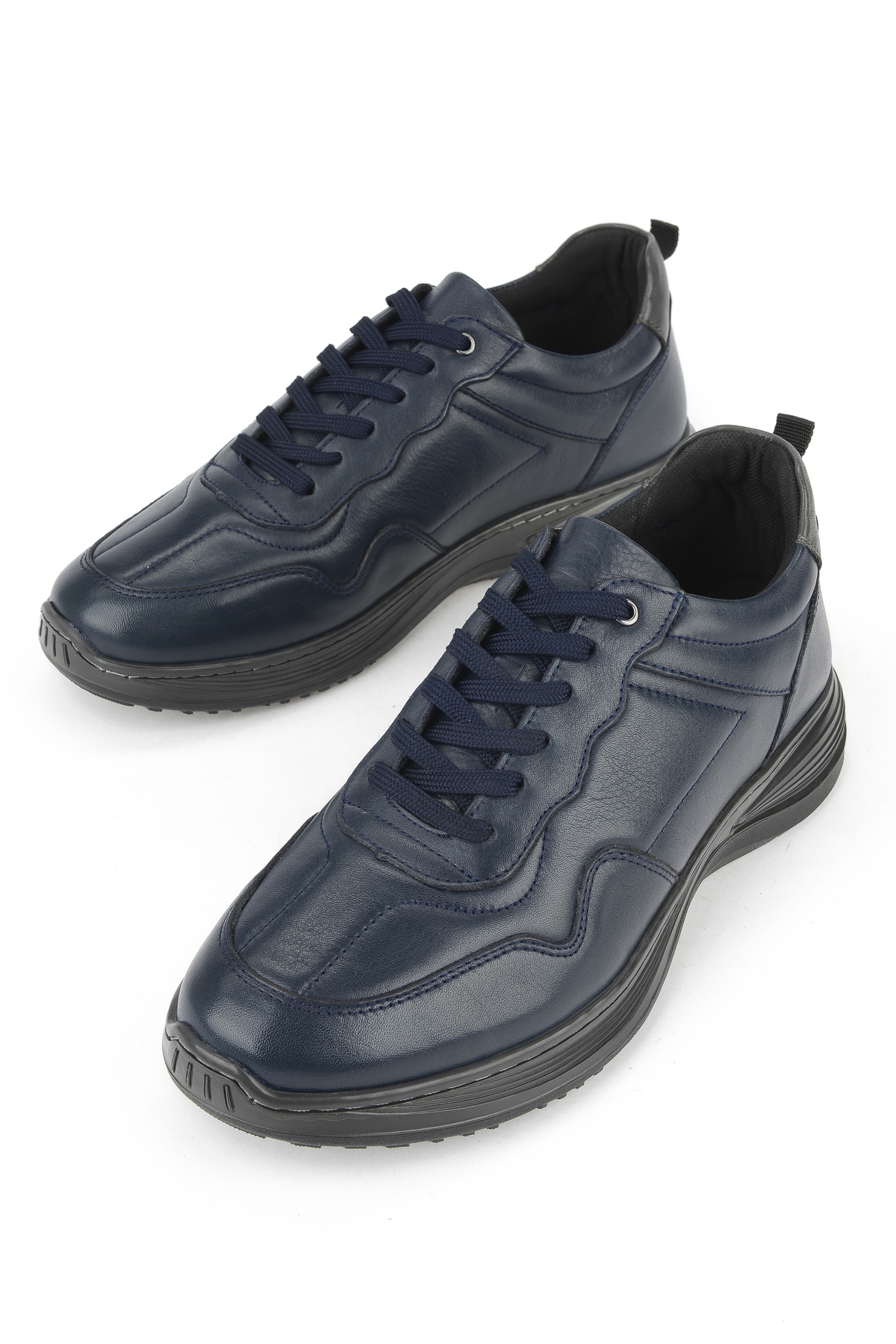 Erkek Hakiki Deri Ayakkabı 1531002Z2089 Lacivert - Görsel 6