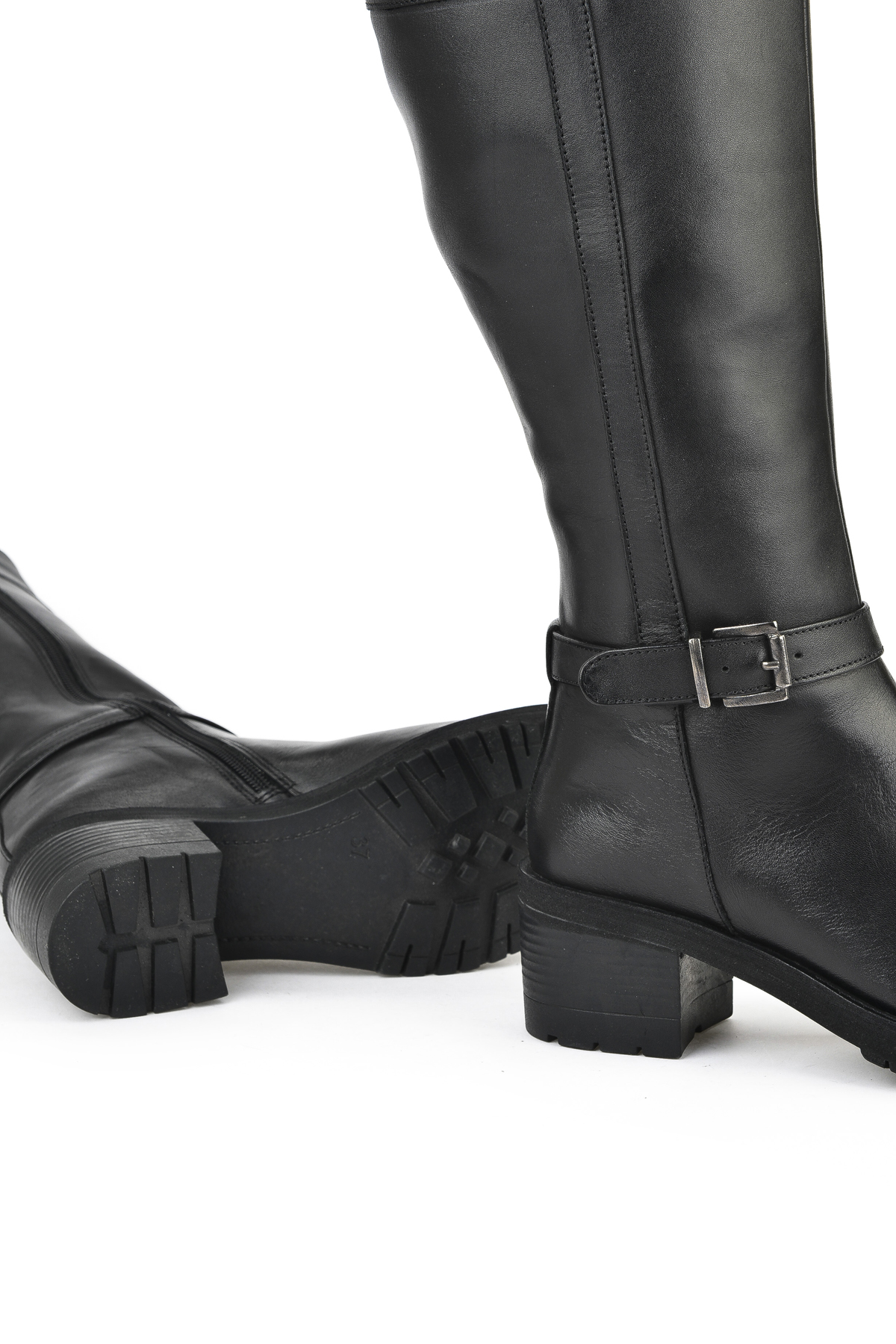 Kadın Hakiki Deri Çizme 15319Z8006 Siyah - Görsel 5