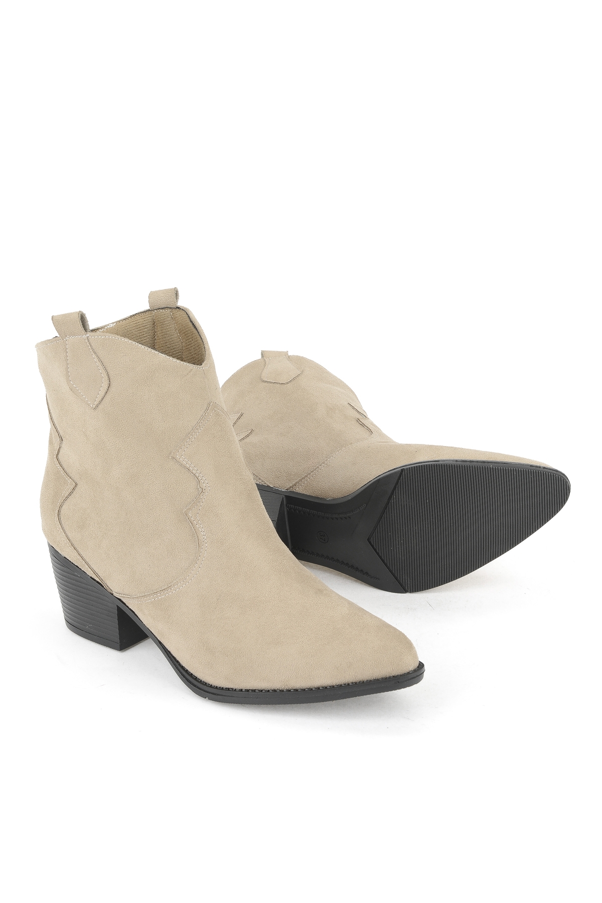 Kadın Kovboy Bot 1531044Z4005 Vizon - Görsel 5