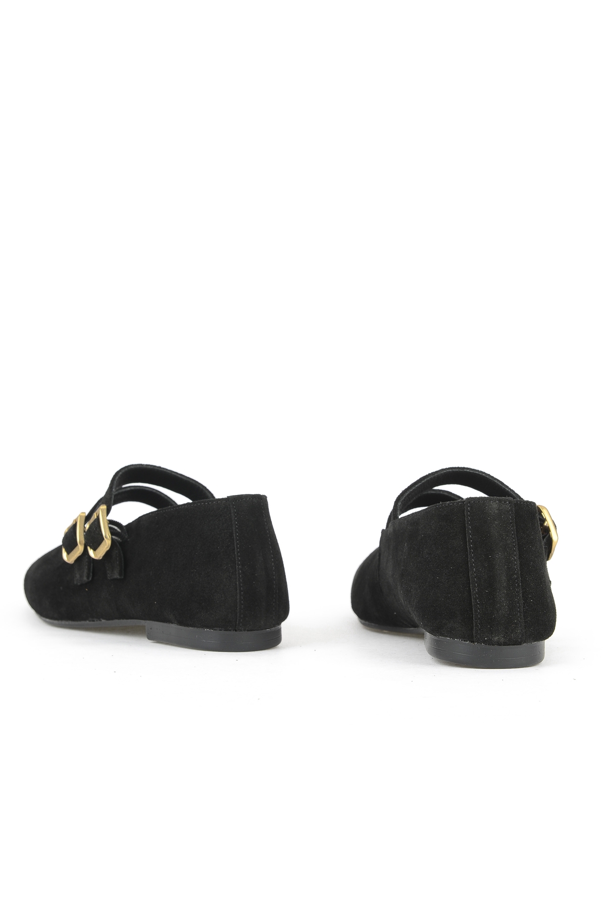 Kadın Hakiki Deri Babet 153111Z4083 Siyah - Görsel 4