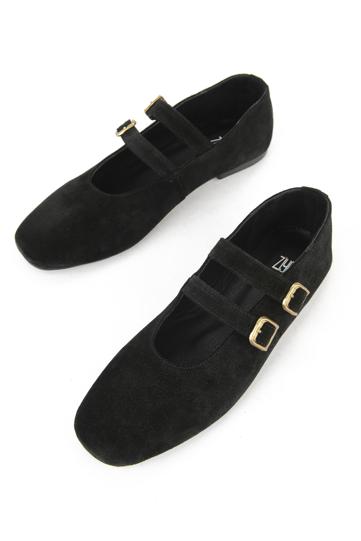 Kadın Hakiki Deri Babet 153111Z4083 Siyah - Görsel 6