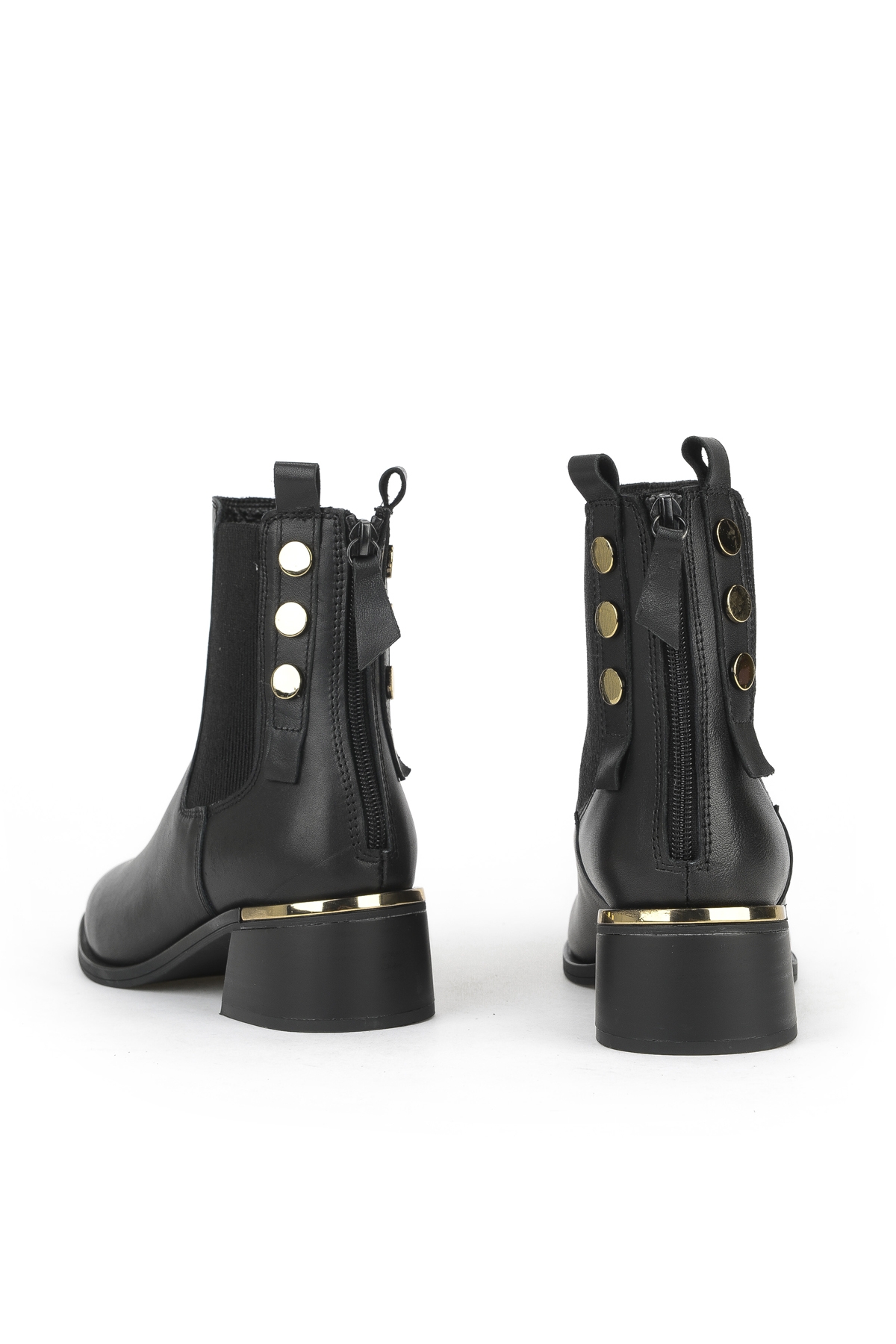 Kadın Hakiki Deri Bot 1531050Z26103552K Siyah - Görsel 4