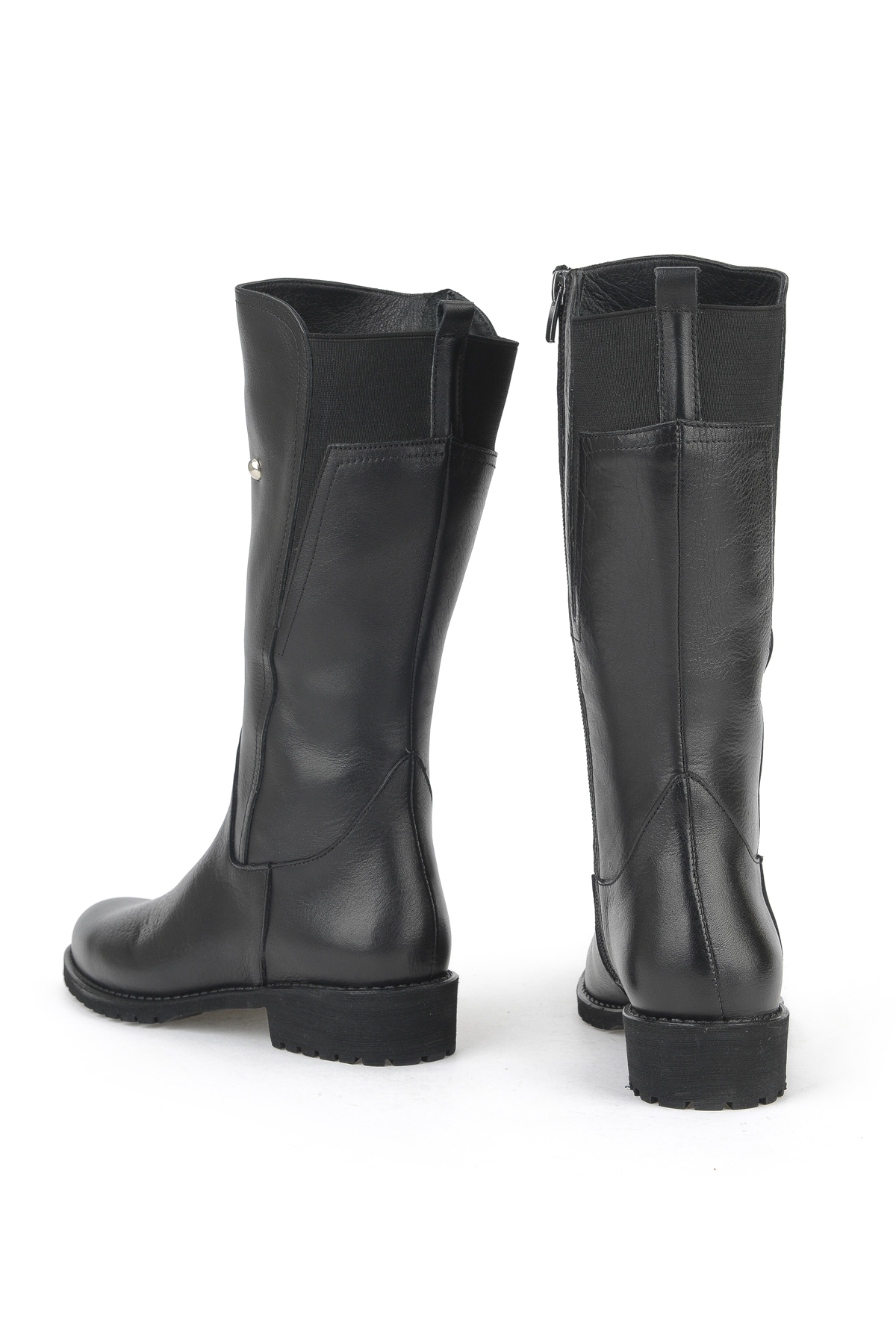 Kadın Hakiki Deri Çizme 15319Z88042 Siyah - Görsel 4